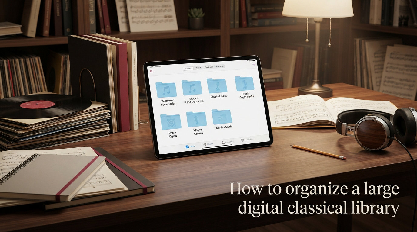 How to organize a large digital classical library