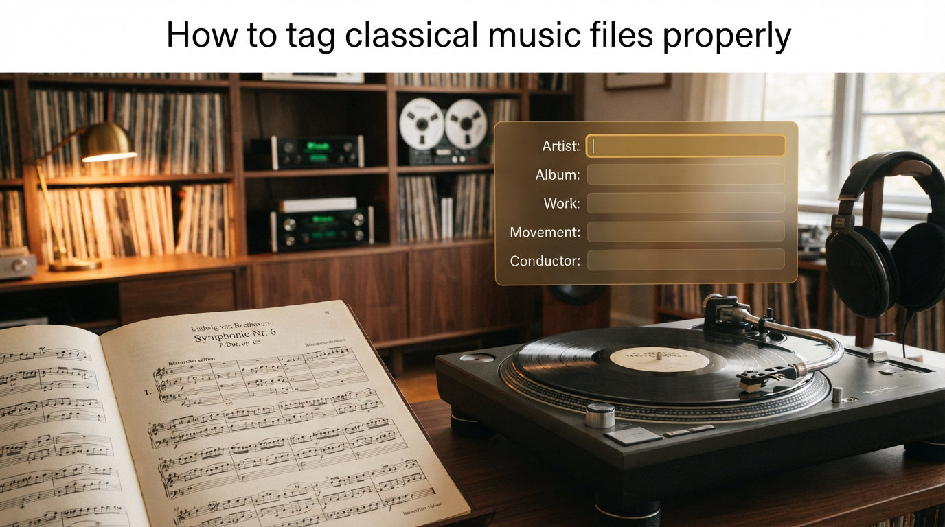 How to tag classical music files properly
