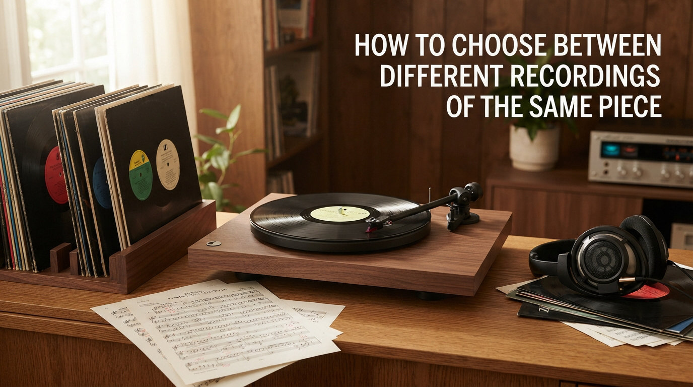 How to choose between different recordings of the same piece