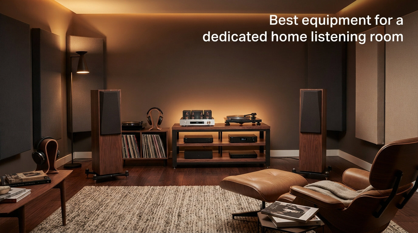 Best equipment for a dedicated home listening room