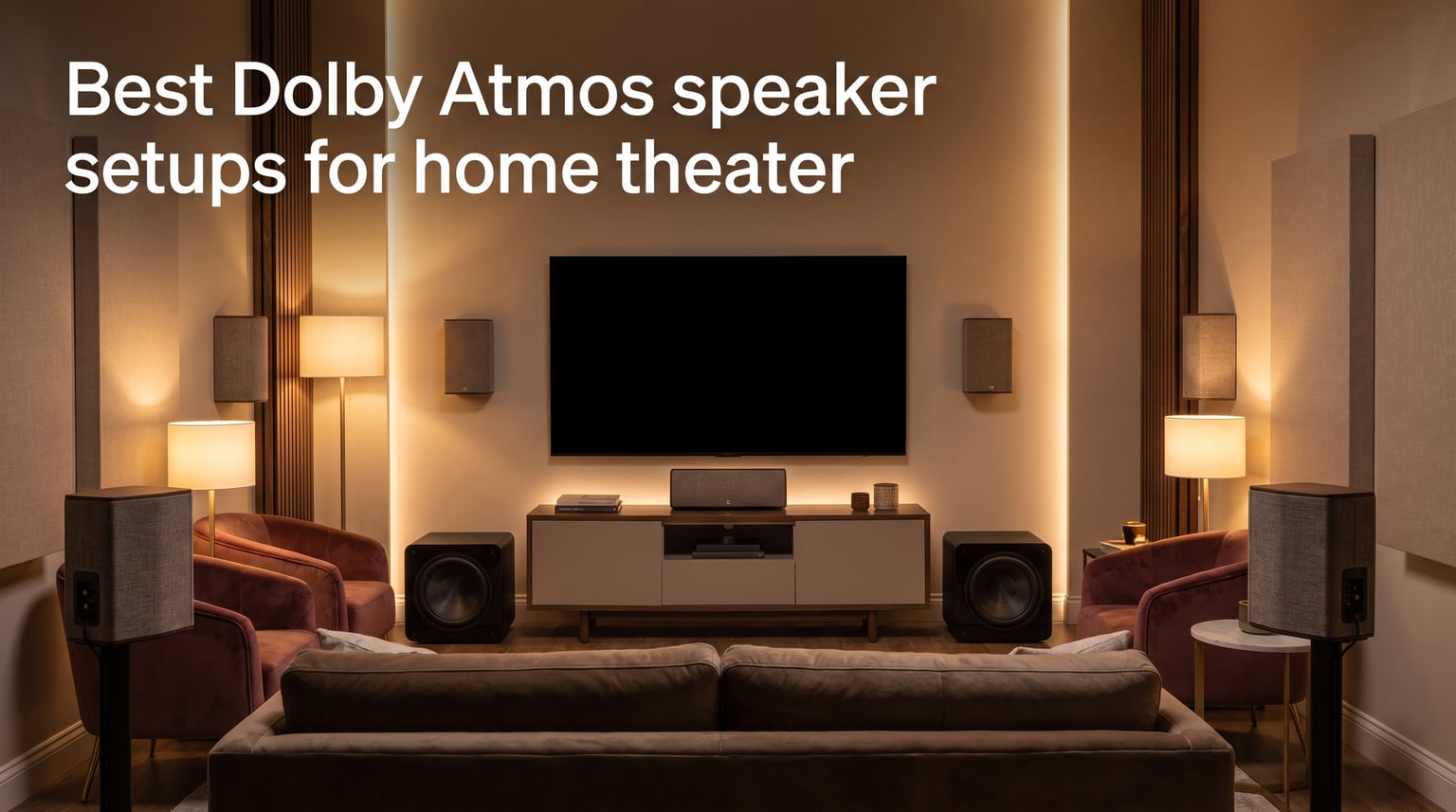 Best Dolby Atmos speaker setups for home theater