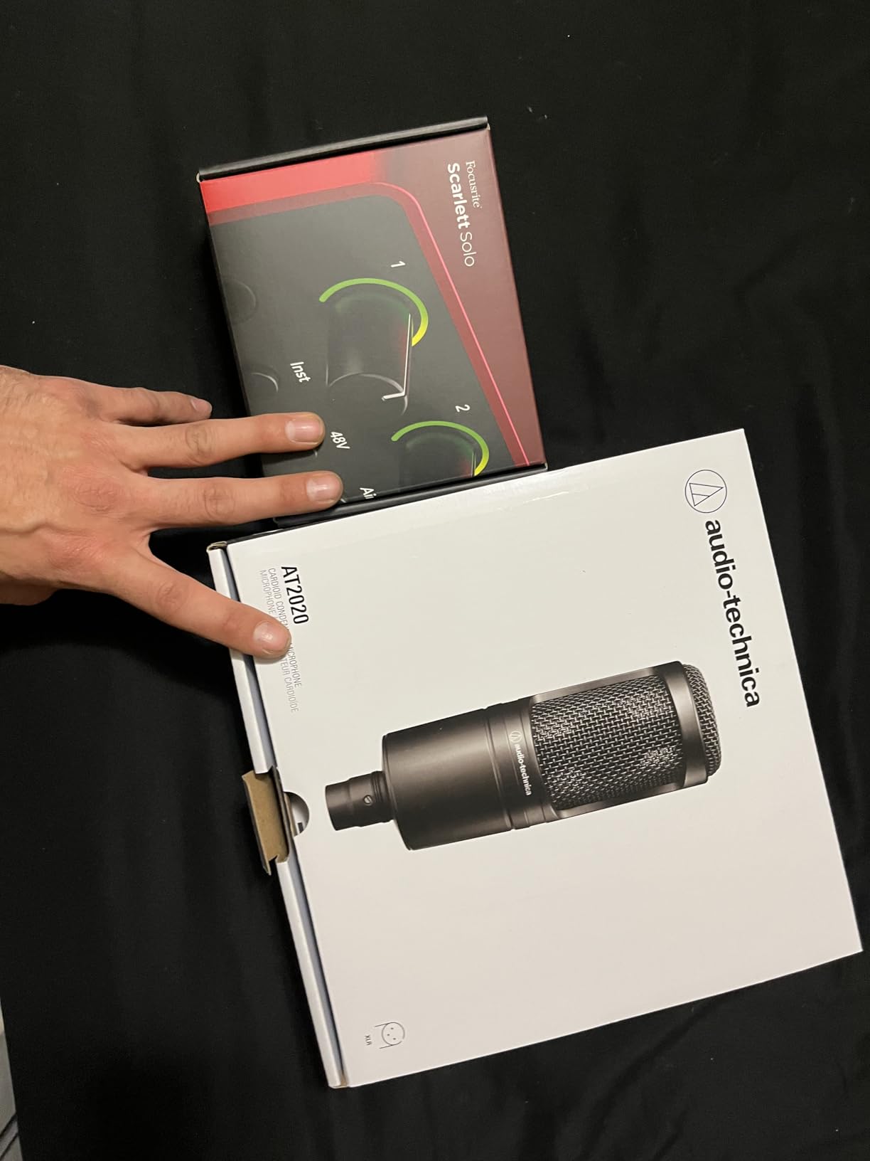 Audio-Technica AT2020 Cardioid Condenser Studio XLR Microphone, Ideal for Project/Home Studio Applications, Black customer photo 2