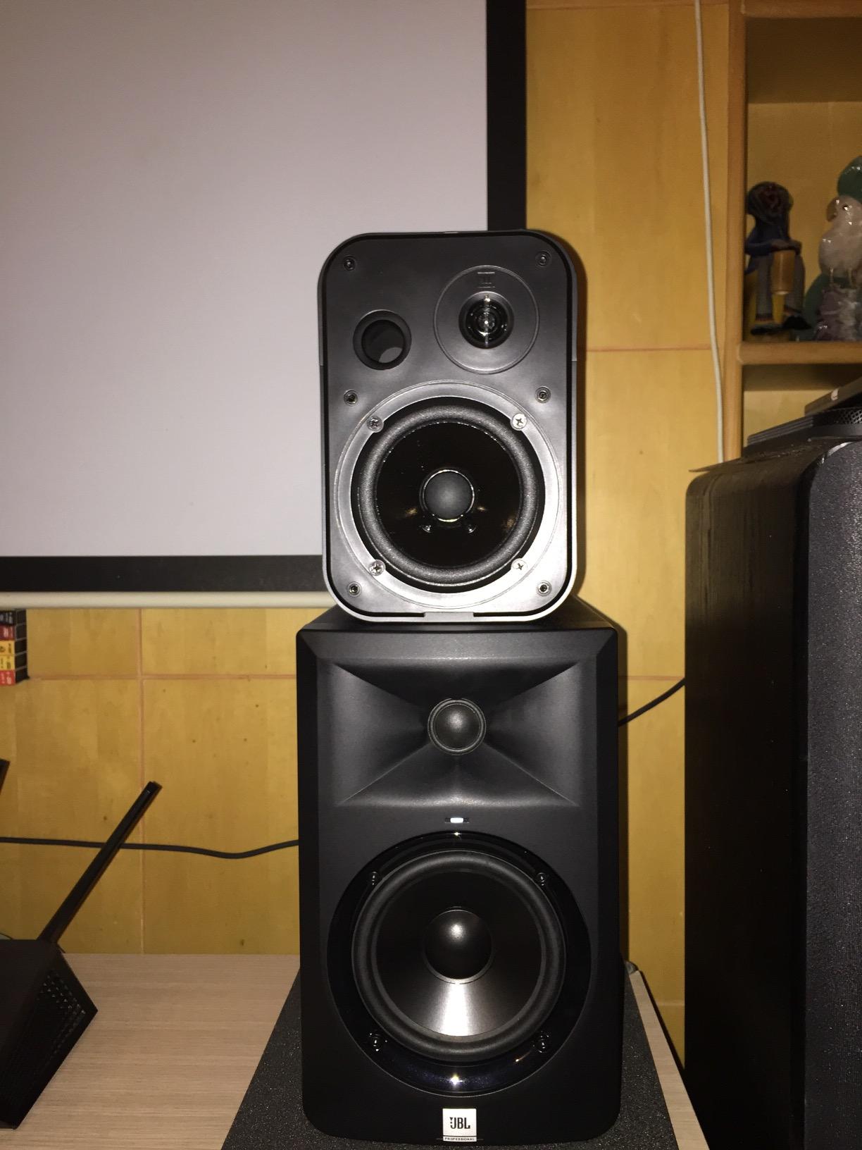 JBL Professional C1PRO High Performance 2-Way, 150 Watt 5.25” Compact, Passive, Satellite, Bookshelf Speakers, Home Theater, Desktop, Stereo, Studio, Black, Sold as Pair. customer photo 1