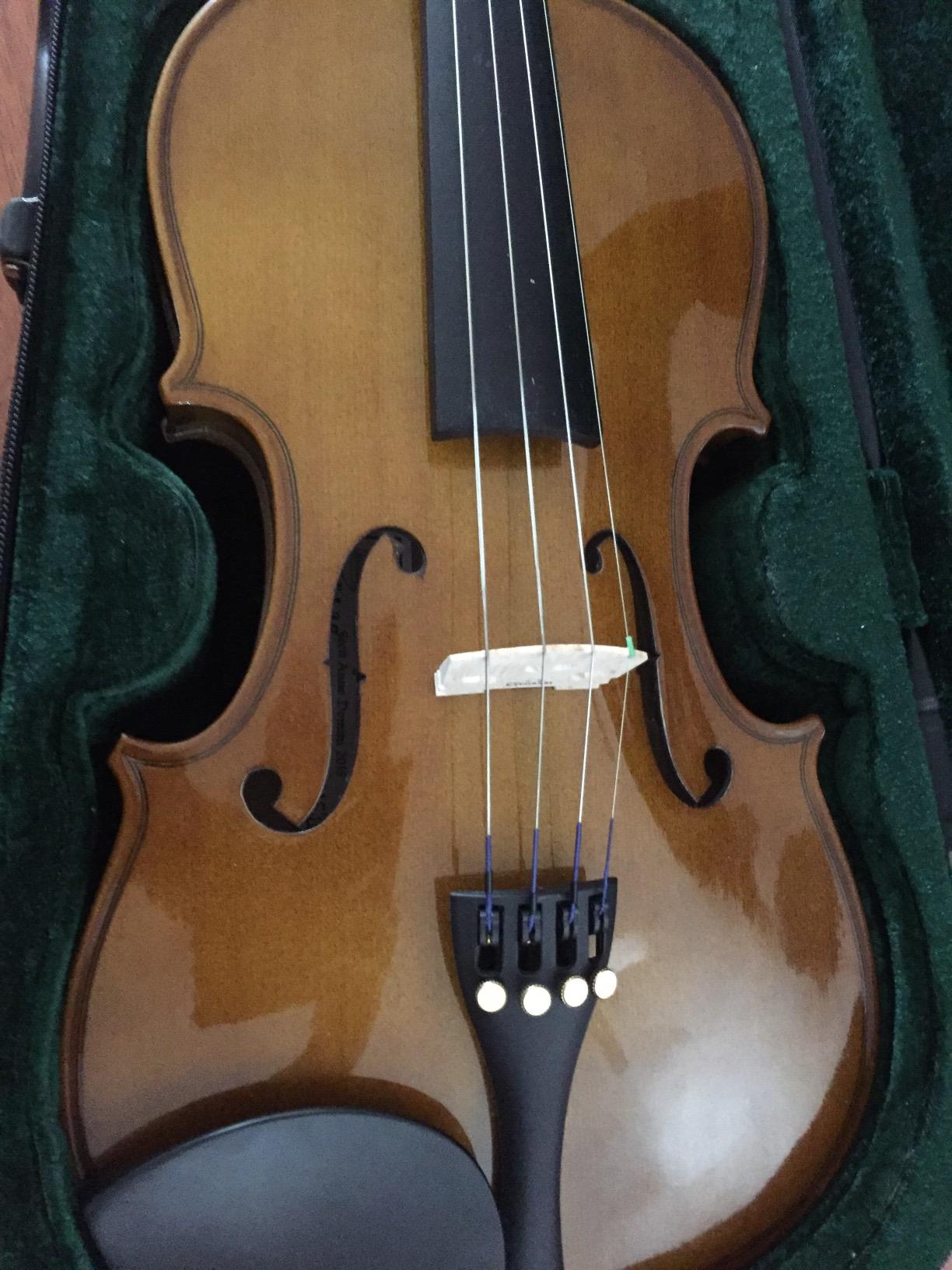 Cremona SV-130 Premier Novice Violin Outfit - 4/4 Full Size, Traditional Brown, Hand-Carved Spruce & Maple, Ebony Fittings, Prelude Strings customer photo 2