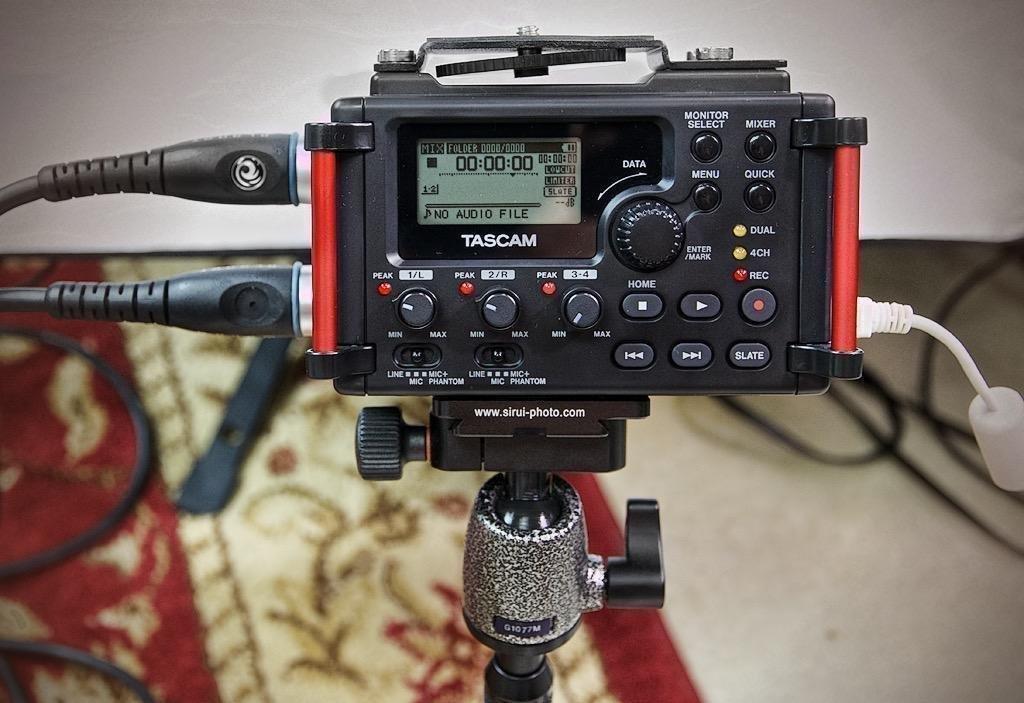 TASCAM 4-Channel Portable Audio Recorder for Videographers, 2 Combo XLR/TRS, Dual 3.5mm Inputs, Limiter, HP Filter (DR-60DmkII) customer photo 2