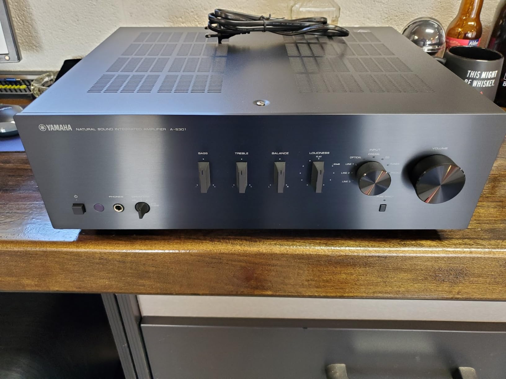 Yamaha Audio A-S301BL Natural Sound Integrated Stereo Amplifier (Black) customer photo 1