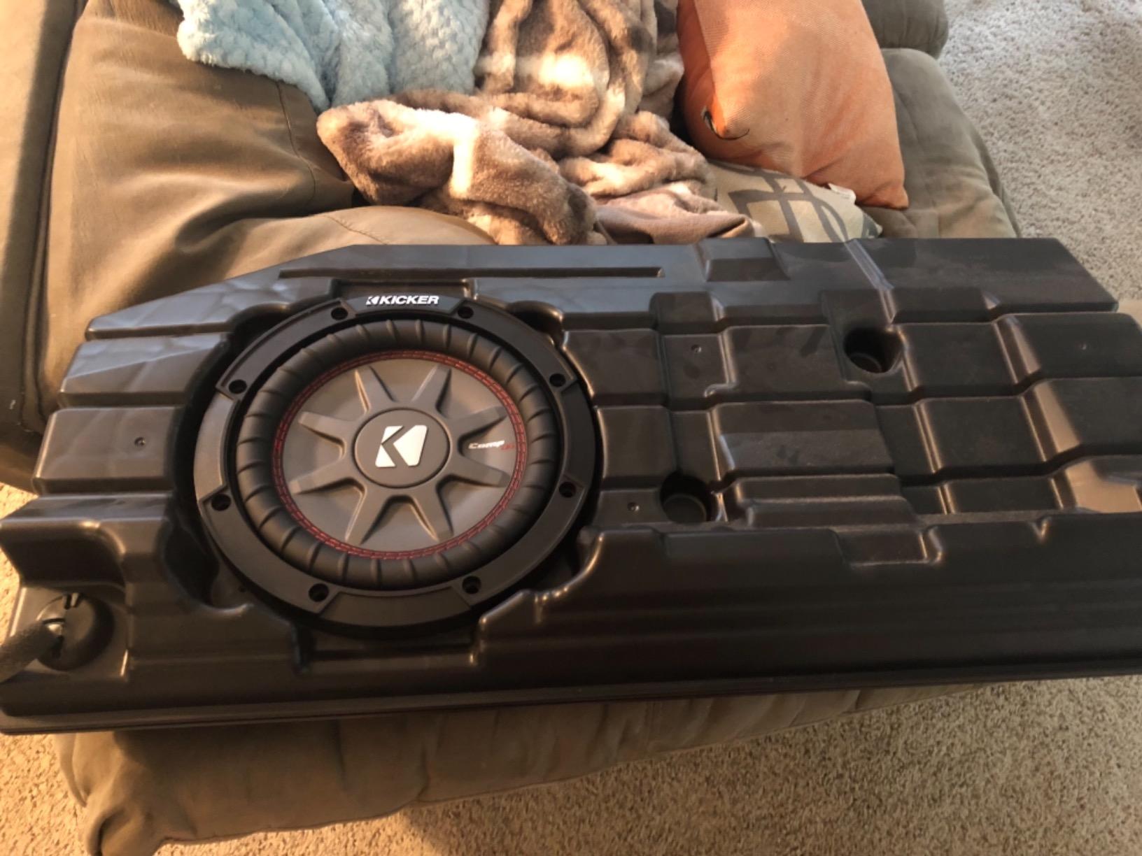 Kicker 43CWRT82 CompRT 8 Inch Subwoofer - Shallow Mount Dual 2 Ohm 600W Sub customer photo 1