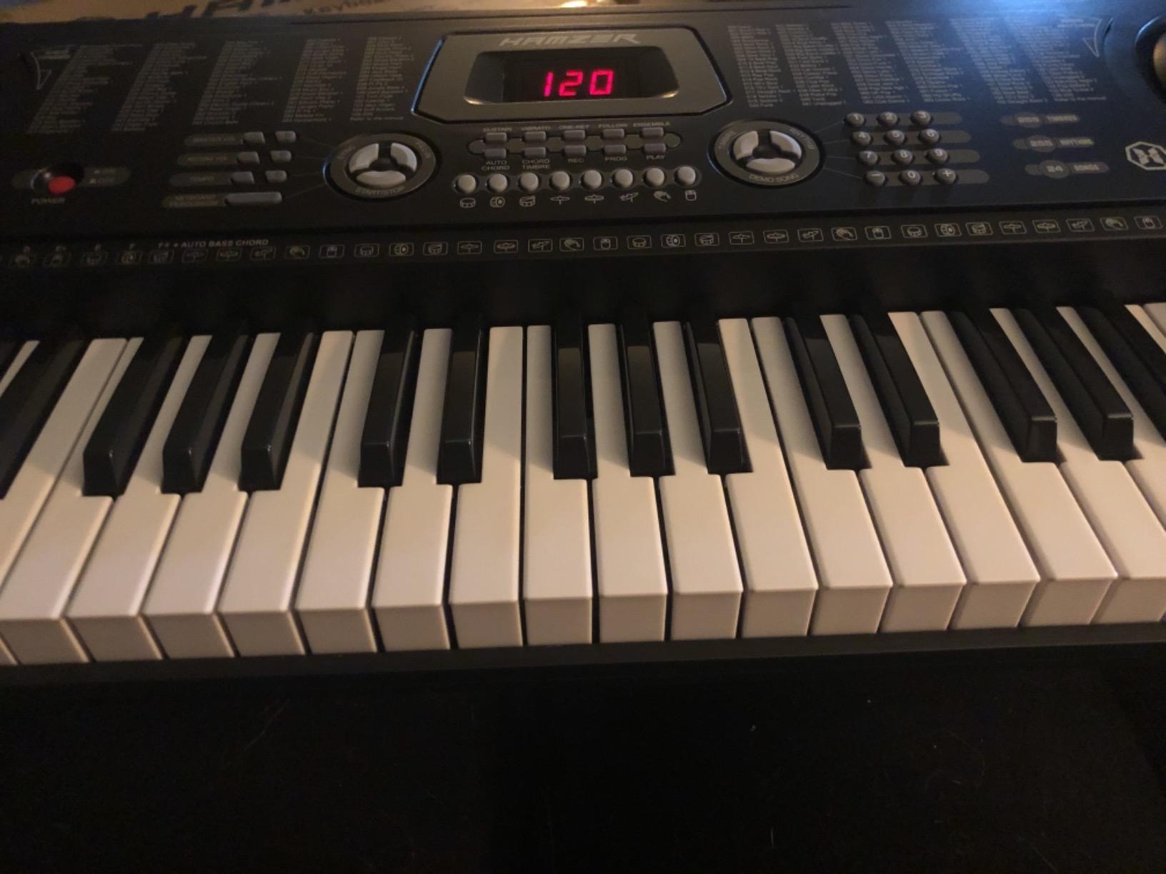 Hamzer 61 Key Beginner Electronic Keyboard Piano with Built-In Speakers customer photo 1