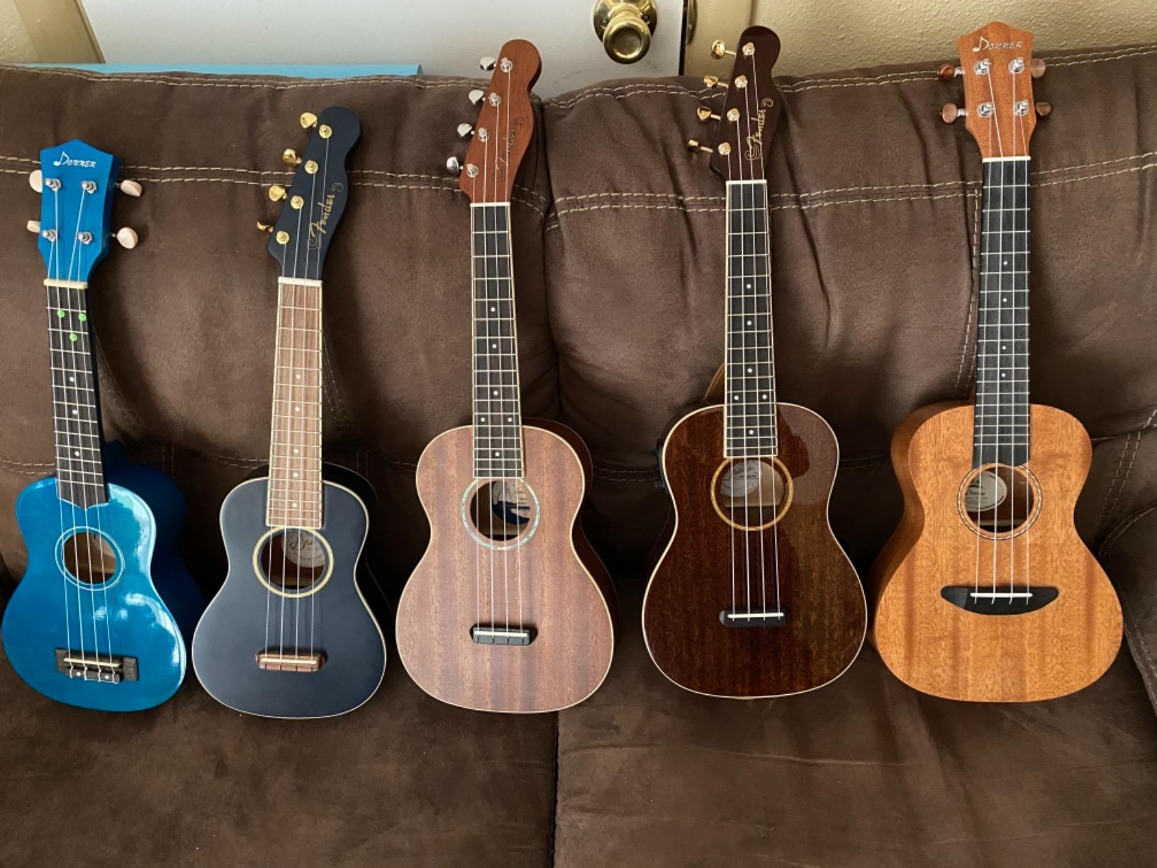 Donner Concert Ukulele Beginner Mahogany 23 Inch Ukelele Kit with Free Online Lesson Gig Bag Strap Nylon String Tuner Picks Cloth DUC-1 Gift Choice customer photo 1