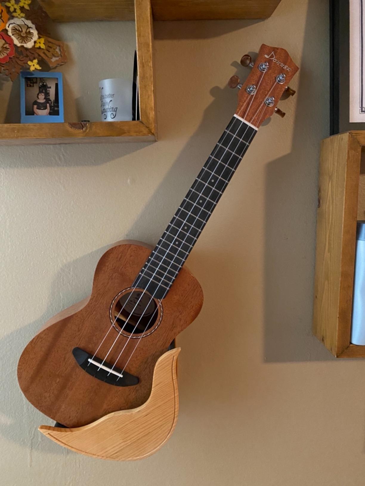 Donner Concert Ukulele Beginner Mahogany 23 Inch Ukelele Kit with Free Online Lesson Gig Bag Strap Nylon String Tuner Picks Cloth DUC-1 Gift Choice customer photo 2