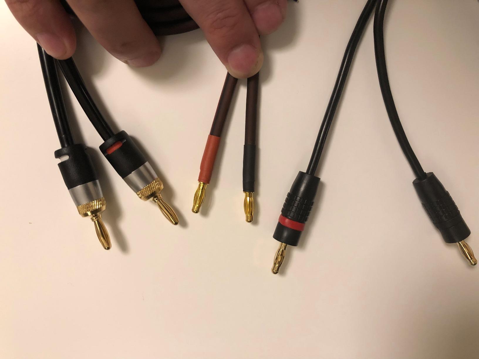 Micca 14-Gauge Pure Copper Speaker Cable Pair, 6.6 ft Each, Banana Plugs customer photo 1