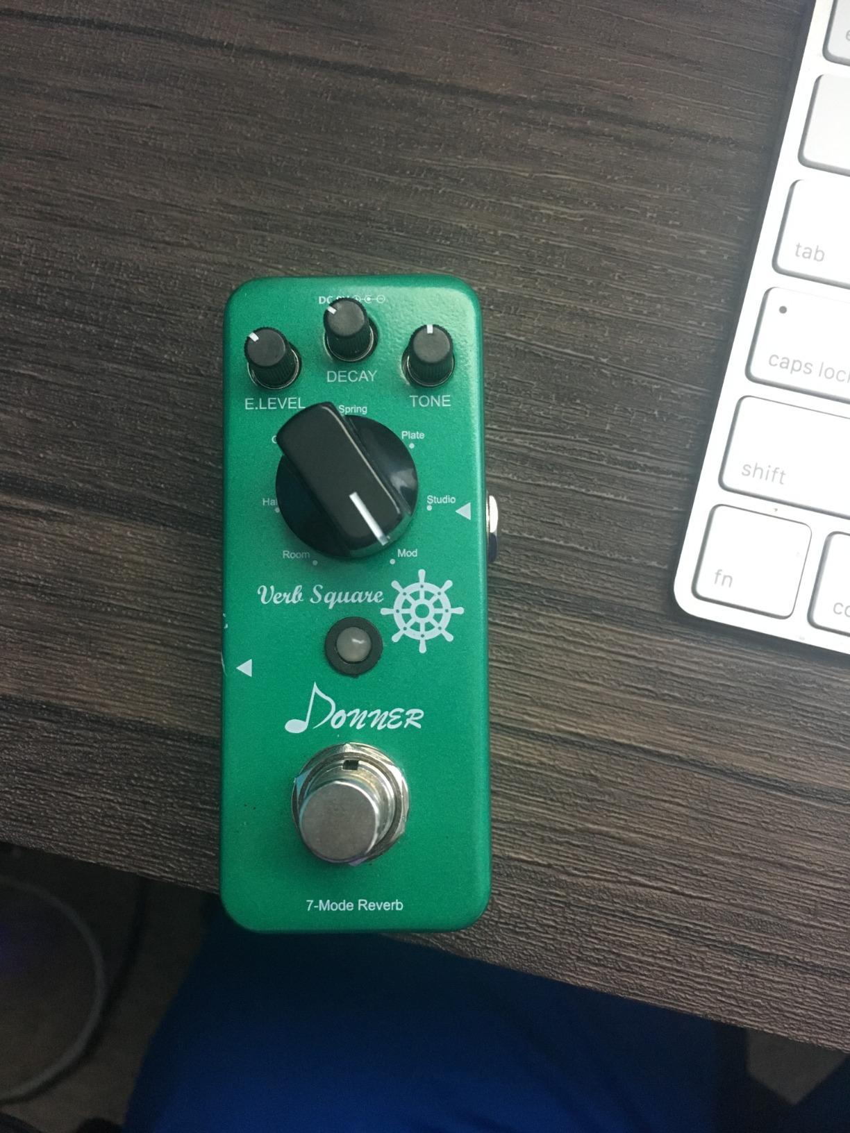 Donner Reverb Guitar Pedal, Verb Square Digital Reverb 7 Modes Room, Hall, Church, Spring, Plate, Studio, Mod, True Bypass customer photo 1