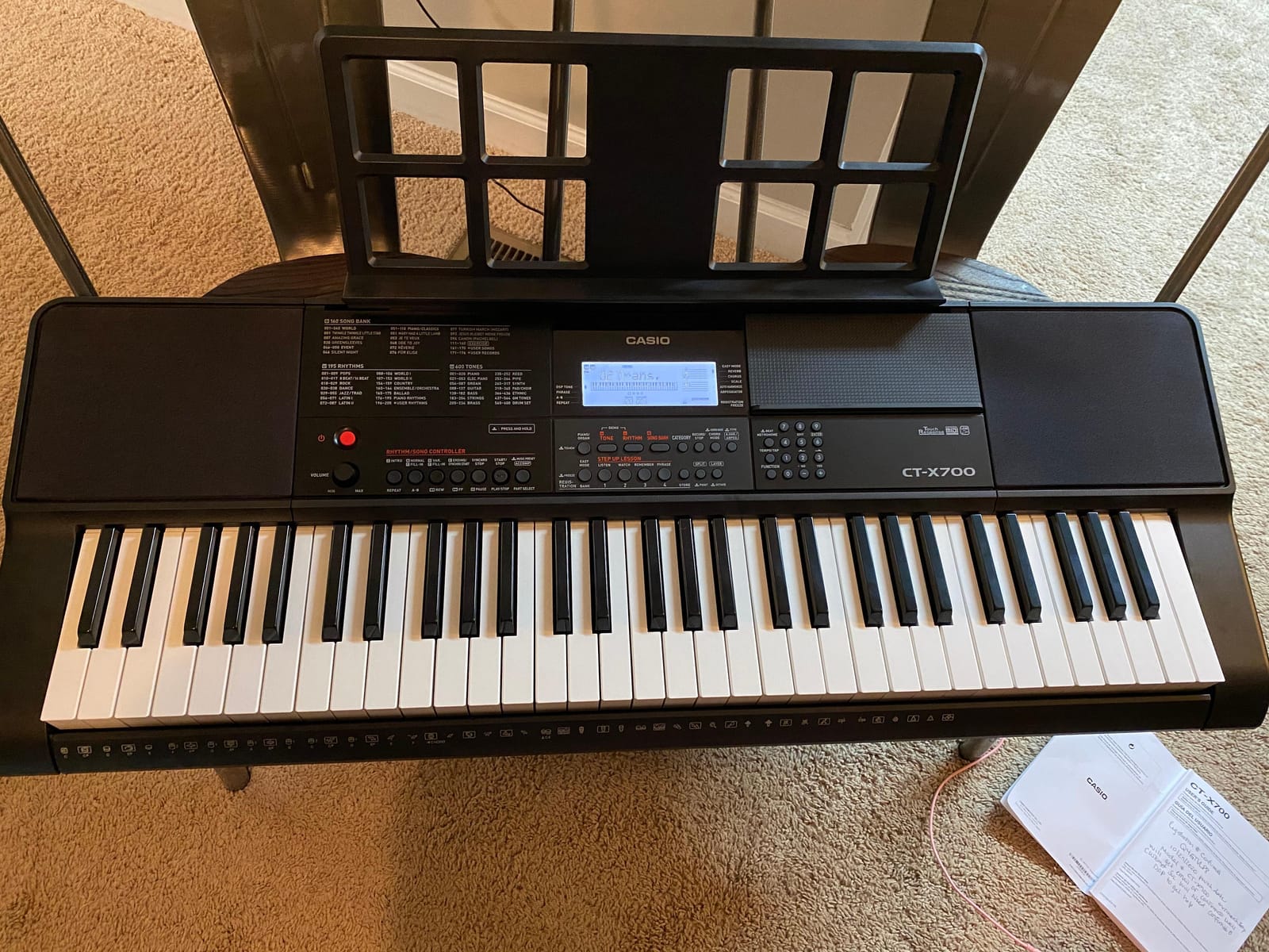 Casio CT-X700 61-Key Portable Keyboard | 600 Tones | AiX Sound Engine | 195 rhythms and AiX sound engine with portable styling for musicians, performers, lessons and everyday practice customer photo 2