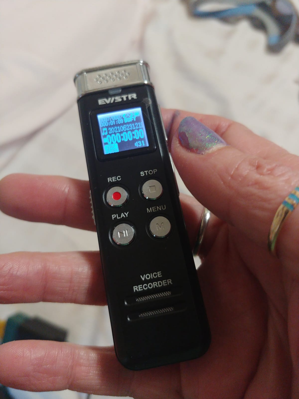 64GB Digital Voice Recorder with Playback: Voice Activated Recorders for Lectures Meetings Interviews - EVISTR Dictaphone Recording Device Tape Recorder Portable Mini, Audio Recorder with USB, MP3 customer photo 1