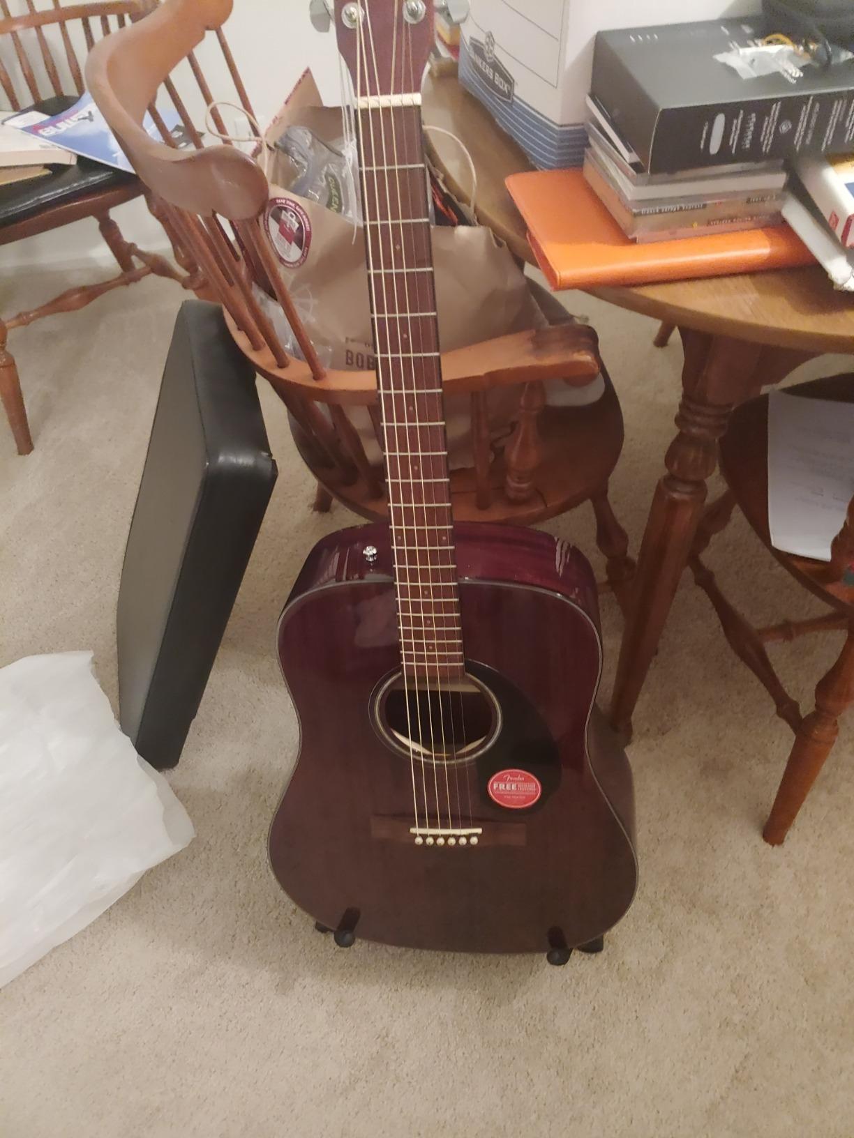 Fender CD-60S Dreadnought Acoustic Guitar, All-Mahogany, 2-Yr Warranty customer photo 2