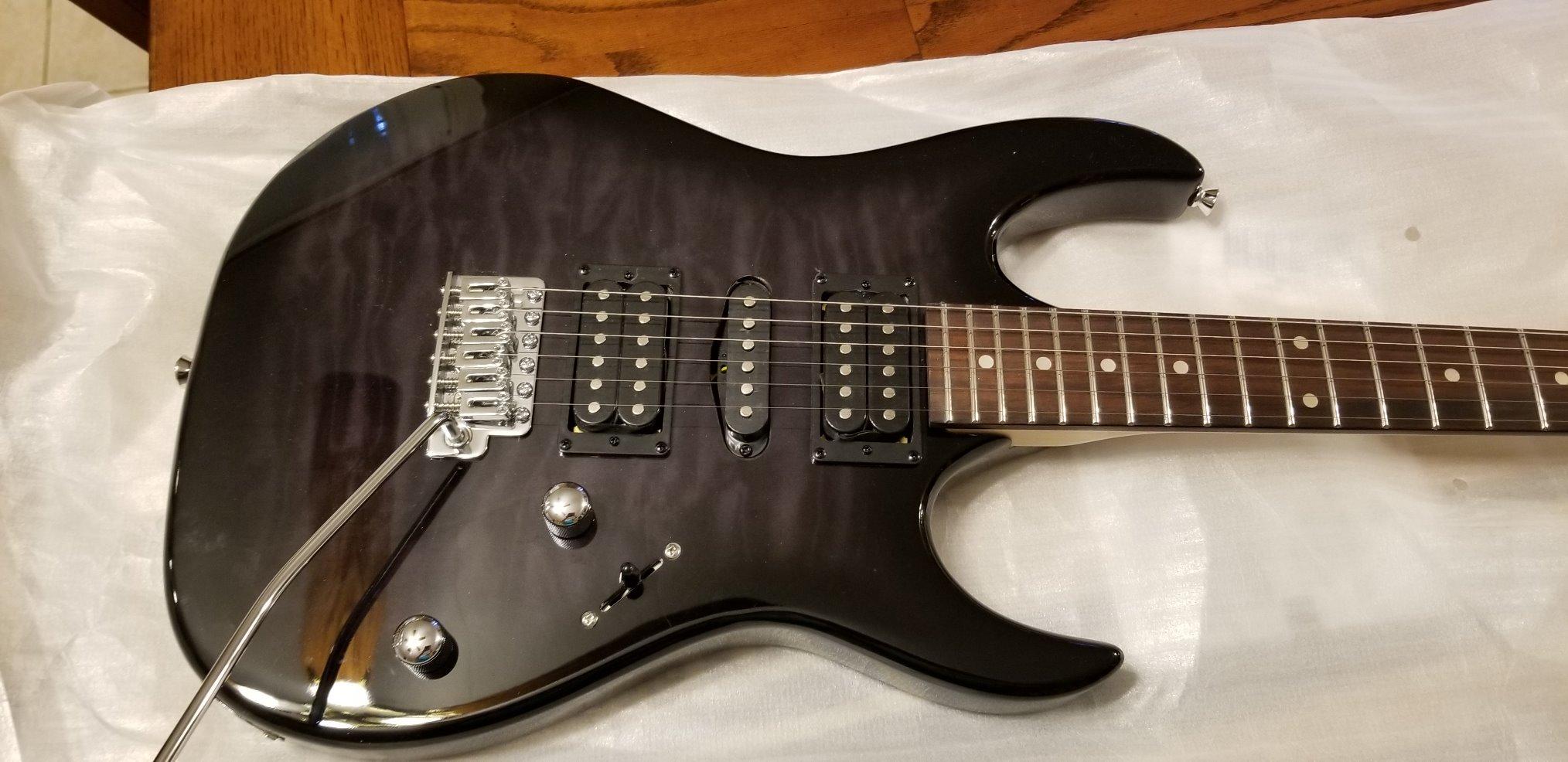 Ibanez Gio GRX70QA - Transparent Violet Sunburst customer photo 2