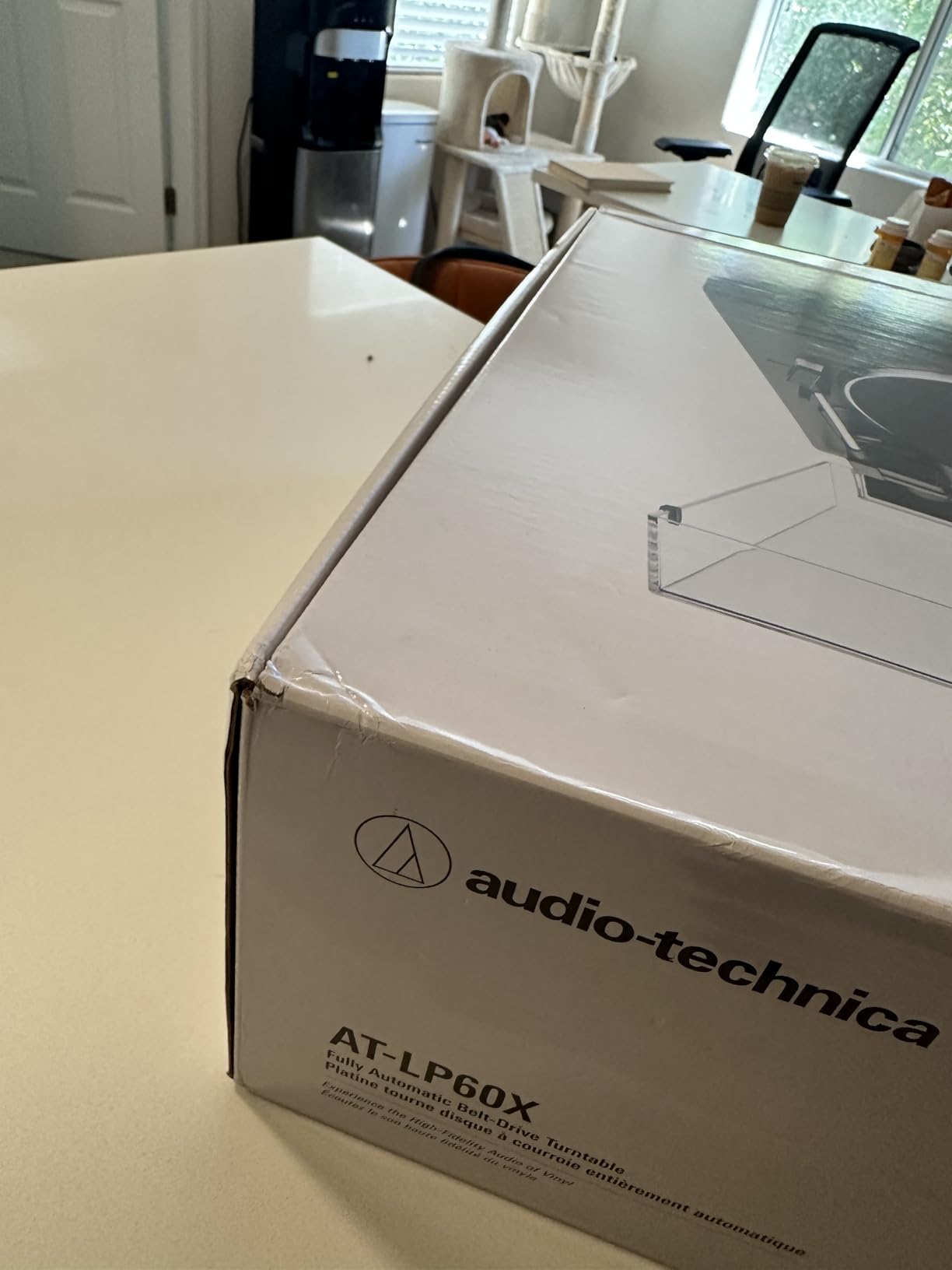 Audio-Technica AT-LP60X-BK Fully Automatic Belt-Drive Stereo Turntable, Black, Hi-Fidelity, Plays 33-1/3 and 45 RPM Vinyl Records, Dust Cover, Anti-Resonance, Die-Cast Aluminum Platter customer photo 1