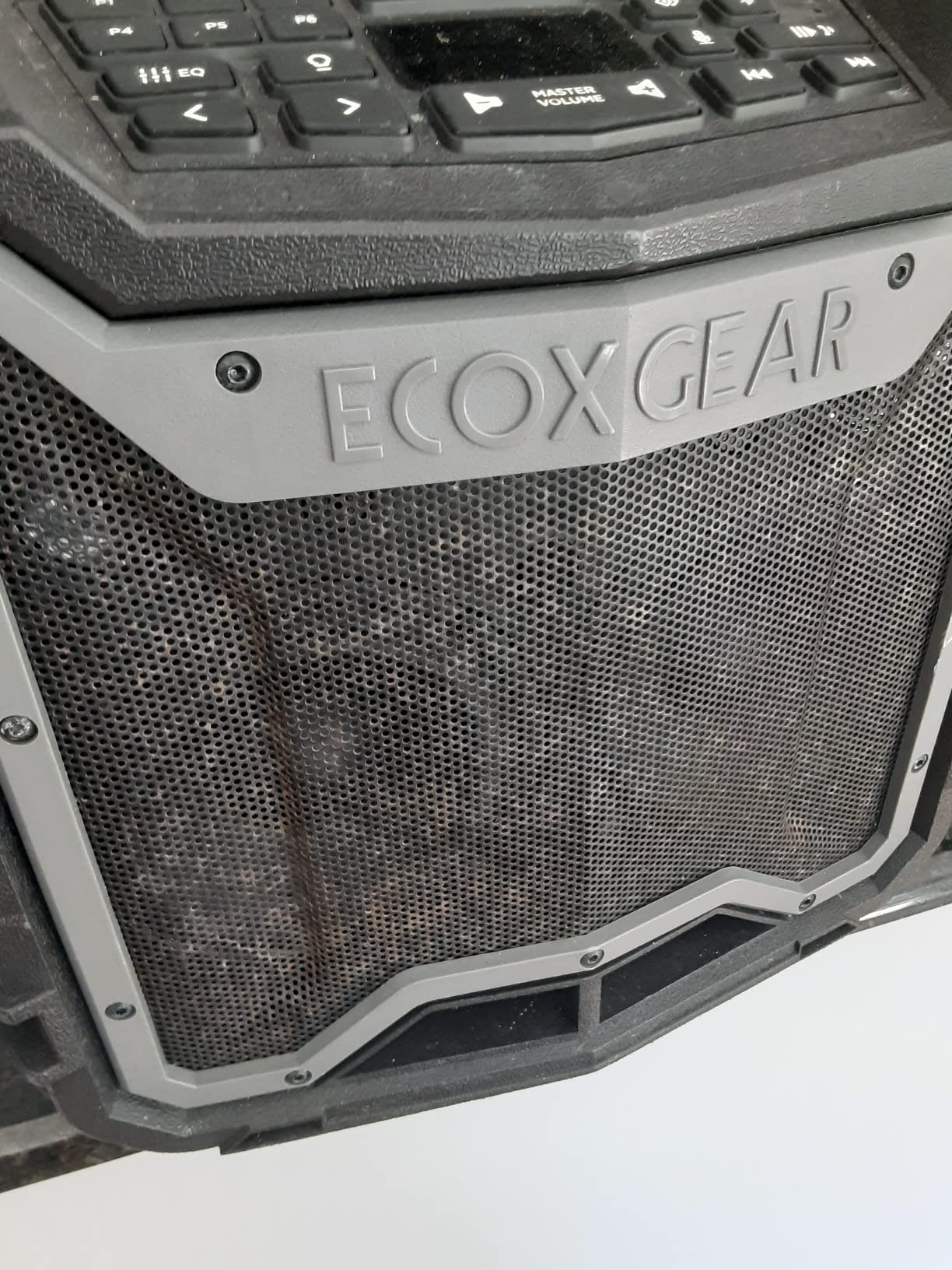 ECOXGEAR EcoTrek Rugged Waterproof Floating Portable Bluetooth Wireless 100 Watt Stereo Smart Speaker and PA System (Gray) customer photo 2