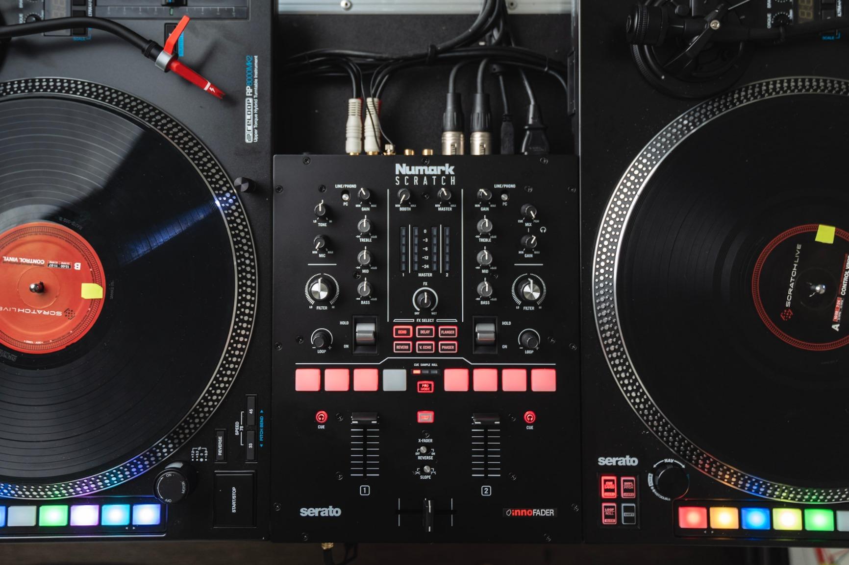 Numark Scratch 2-Channel DJ Scratch Mixer | Innofader Crossfader, Serato DJ Pro Included, DVS License, FX Paddles, 8 Performance Pads, 24-Bit Audio customer photo 1