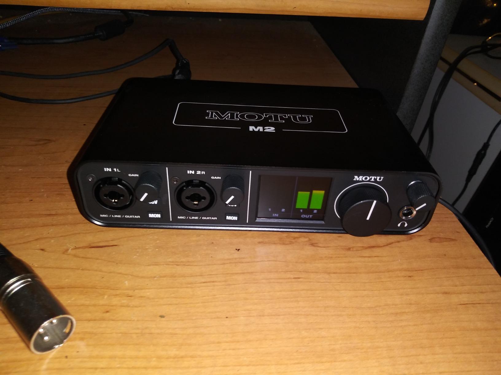 MOTU M2 USB-C Audio Interface customer photo 1