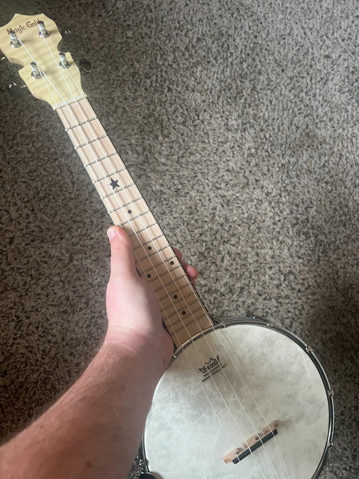 Kmise Banjo 5 String Banjos,Full Size 38 Inch Open or Closed Back with Resonator, Bridge, Strings Pack, Finger Picks, Strap, Case, Tuner Accessories Set Gift Choice for Adults Beginner customer photo 2