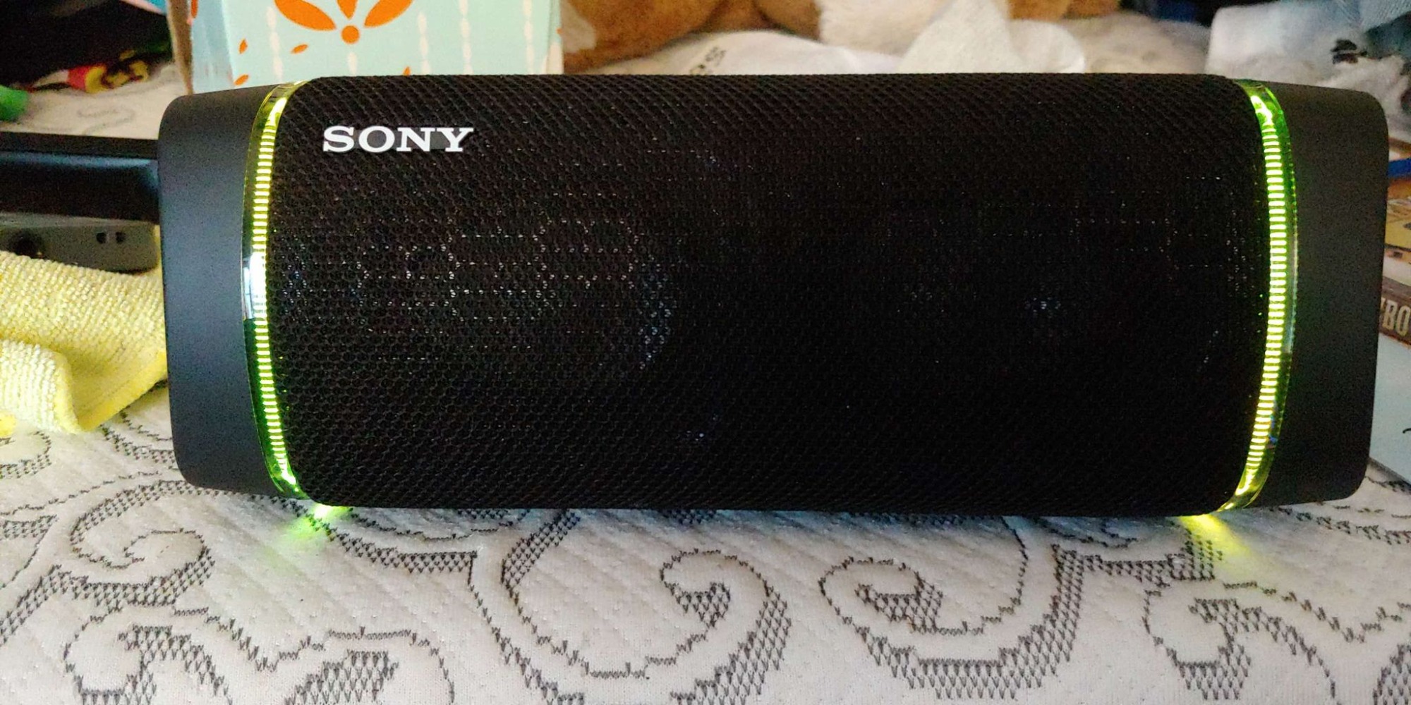 Sony SRS-XB33 EXTRA BASS Wireless Bluetooth Portable Speaker, IP67 Waterproof & Durable, 24 Hour Battery, Party Lights, USB Type-C, and Speakerphone, Black customer photo 1