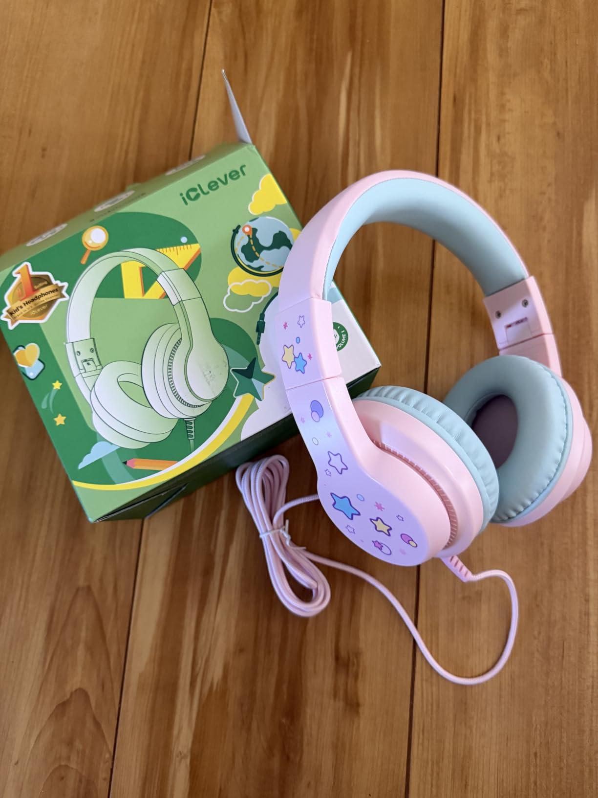 iClever HS19 Kids Headphones for School, Over-Ear for Toddler Boys Girls customer photo 2