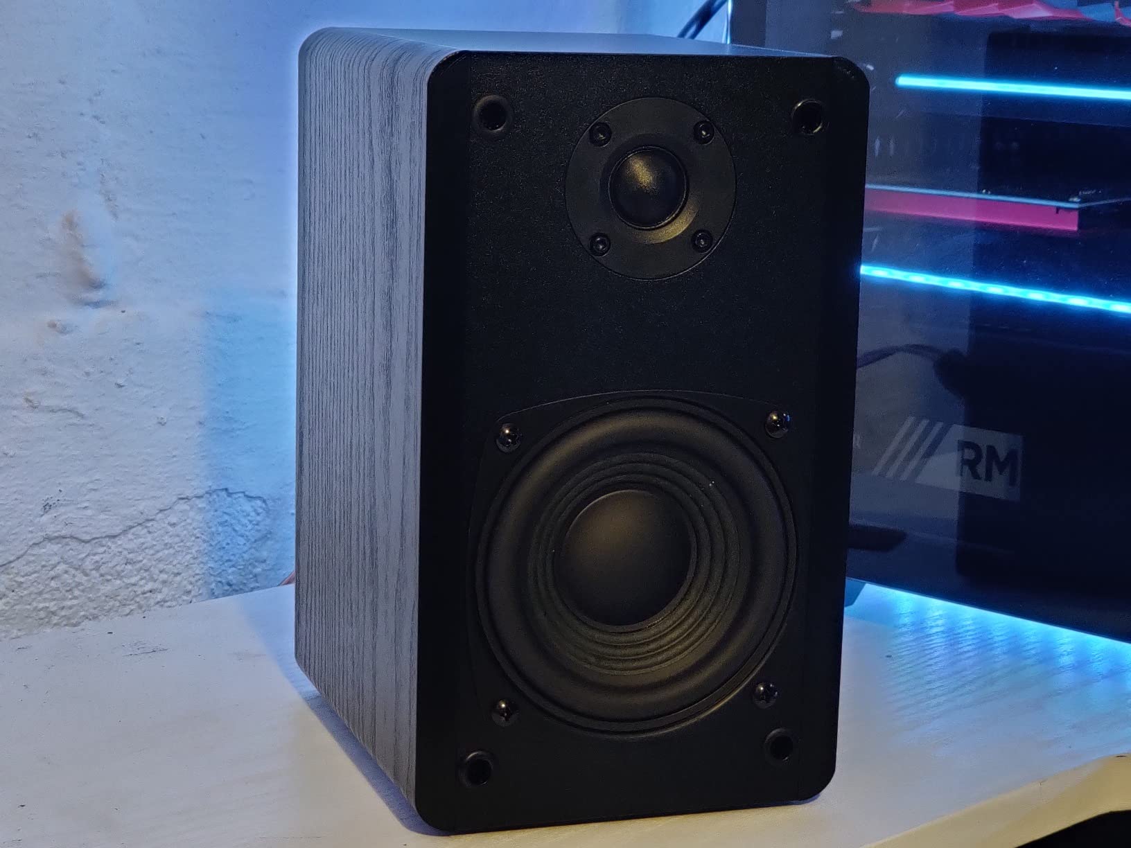 SINGING WOOD T25 Passive Bookshelf Speakers (Pair) - 60W Home Stereo Audio - 4