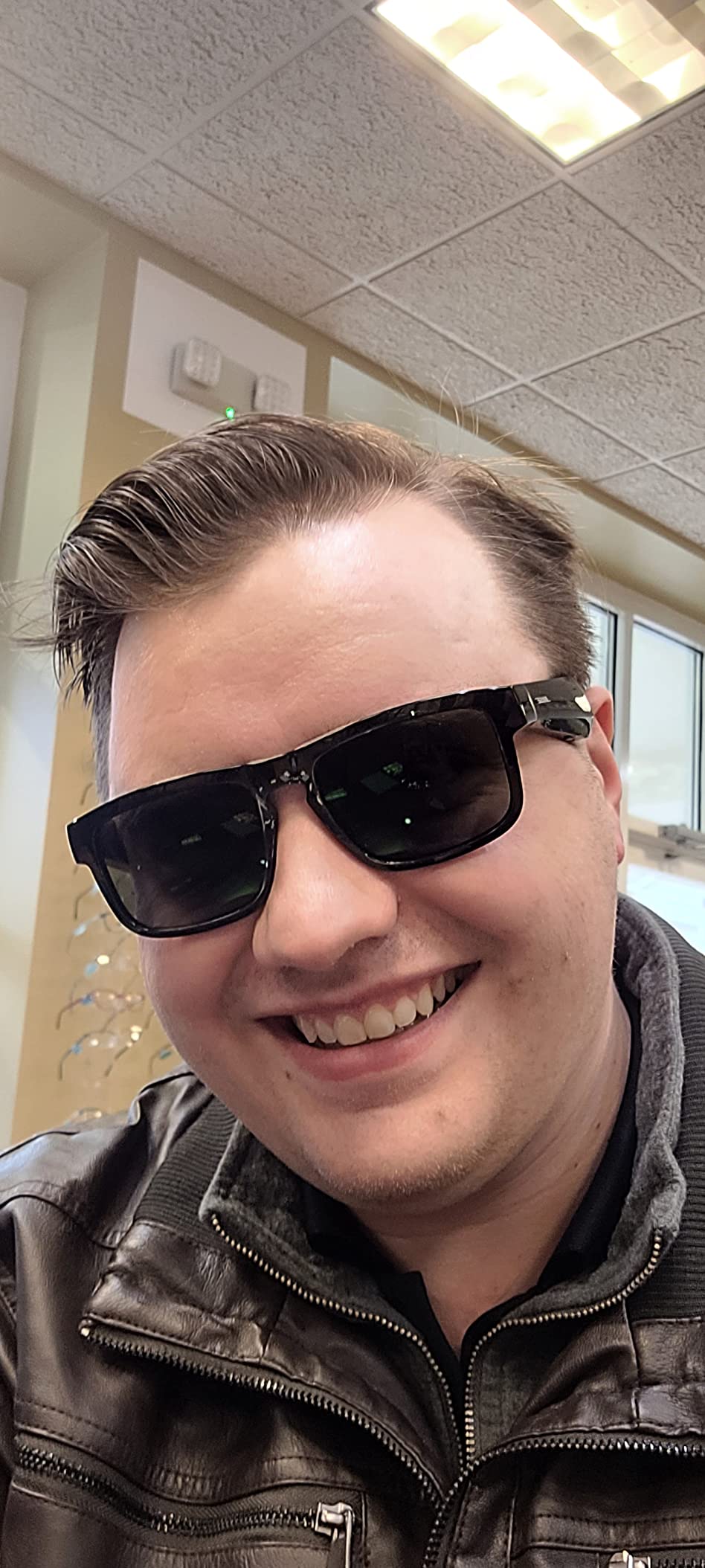 Frames Tenor, Smart Glasses, Bluetooth Audio Sunglasses, with Open Ear Headphones, Rectangular, Black customer photo 2