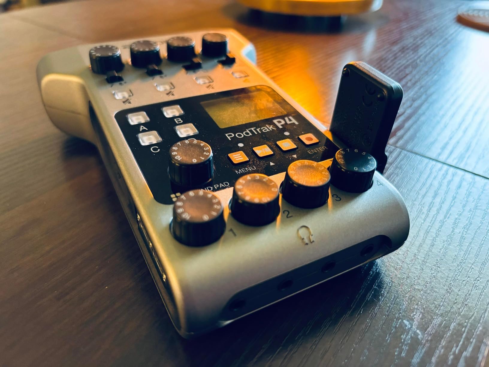 Zoom PodTrak P4 Podcast Recorder with 4 XLR Mic Inputs, 4 Headphone Outputs, Phone & USB Input for Remote Interviews, Sound Pads, 2-In/2-Out USB Audio Interface, Battery Powered customer photo 1