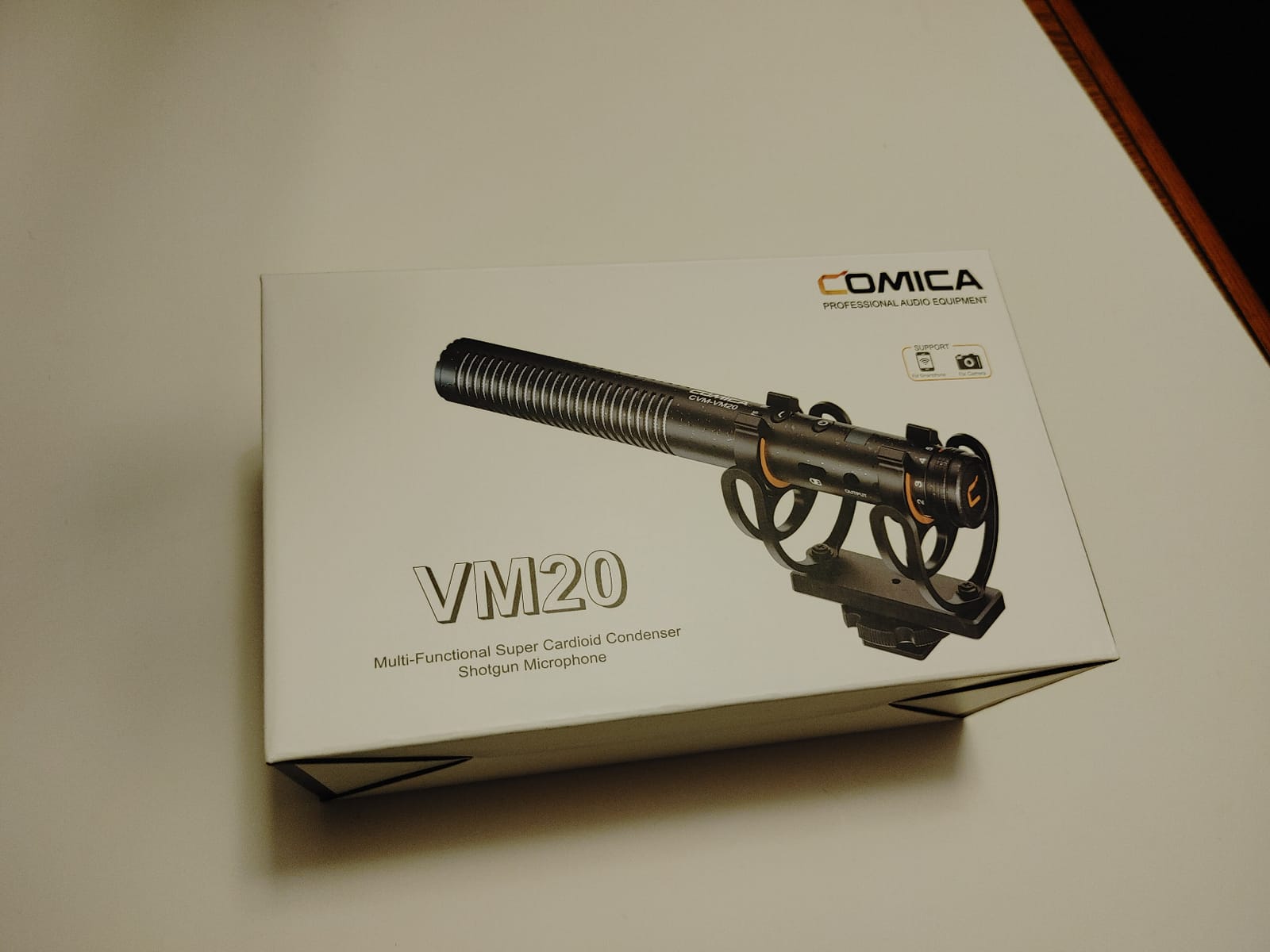 COMICA VM20 Shotgun Microphone for Camera, Super-Cardioid Camera Microphone with Rycote Shockmount, Windscreen, Wind Muff, OLED Power Display, Video Mic for Smartphones, DSLR Cameras, Camcorders customer photo 2