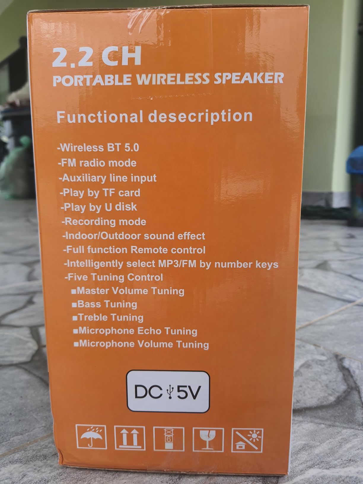 Bluetooth Speaker, 40W (60W Peak) Portable Wireless Speaker with Colorful Lights, Double Subwoofer Heavy Bass, FM Radio, MP3 Player, Bluetooth 5.0, Loud Stereo speakers for Home Outdoor Party Camping customer photo 2