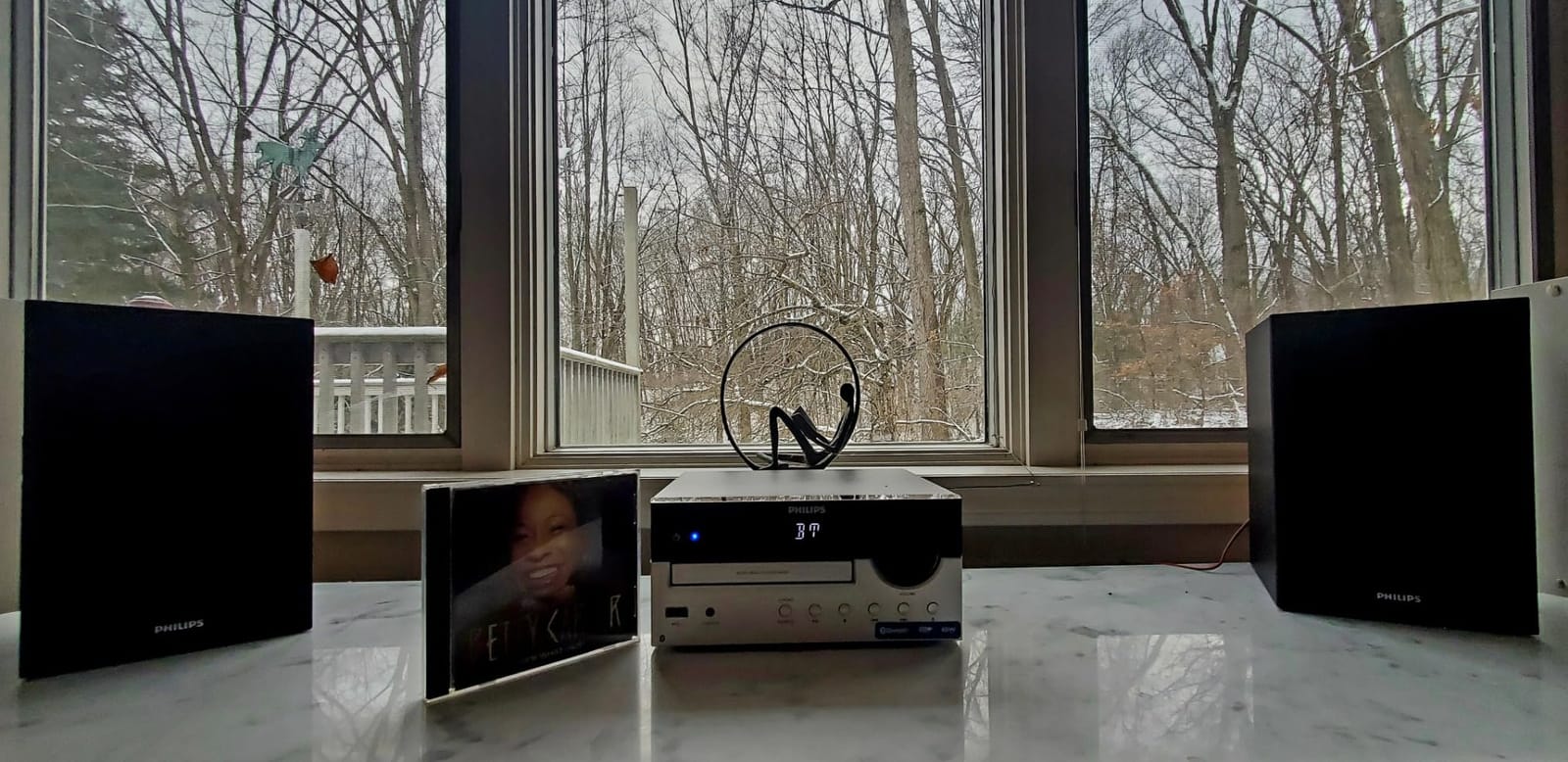 Philips Bluetooth Stereo System for Home with CD Player, Bluetooth 5.4 & Auracast, Upgraded 80W Stereo Sound, MP3, USB, Audio in, FM Radio, Bass Reflex Speaker, Remote Control Included customer photo 1