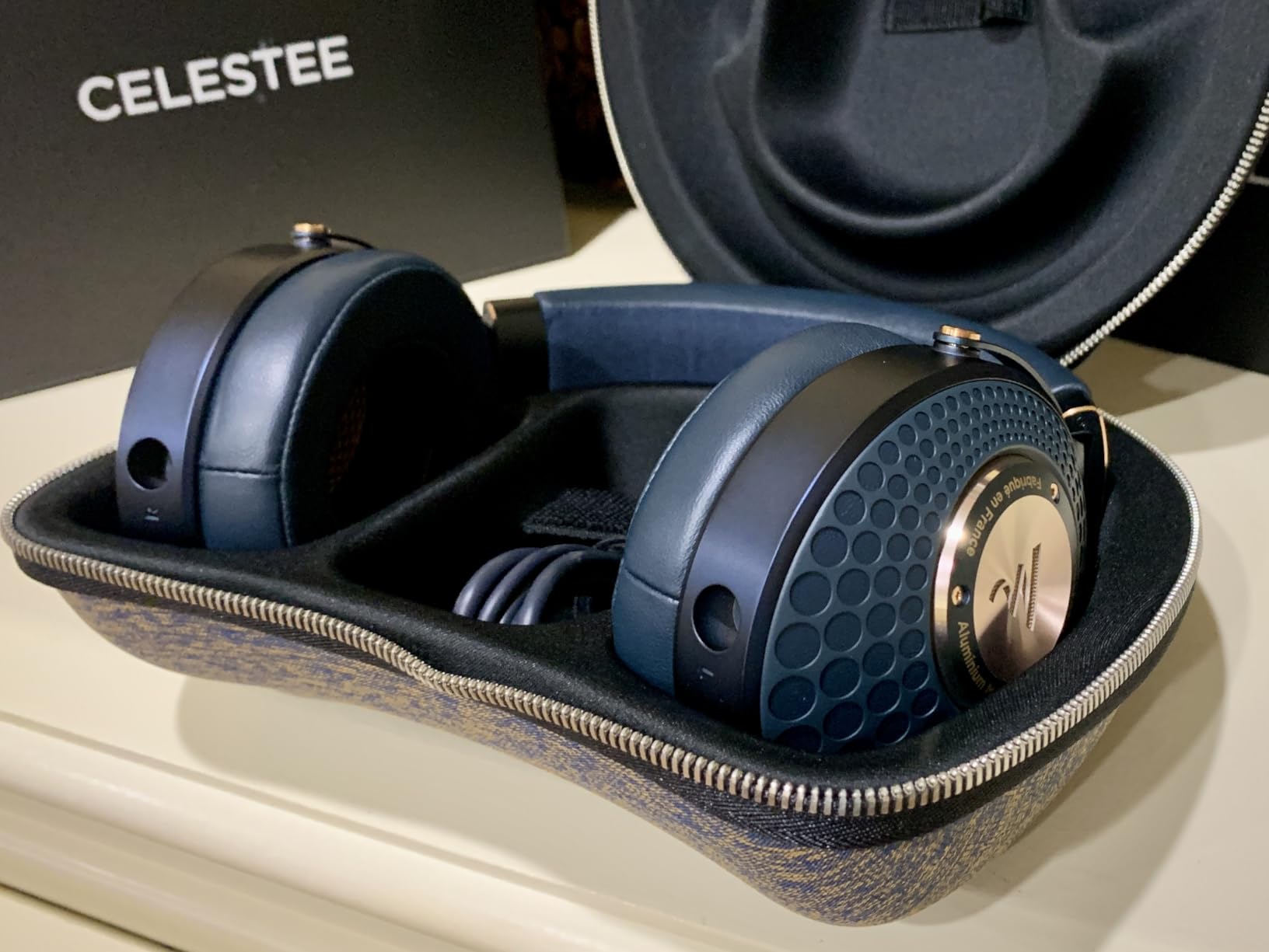 Focal CELESTEE Closed Back Over Ear Headphones (Navy Blue) customer photo 2