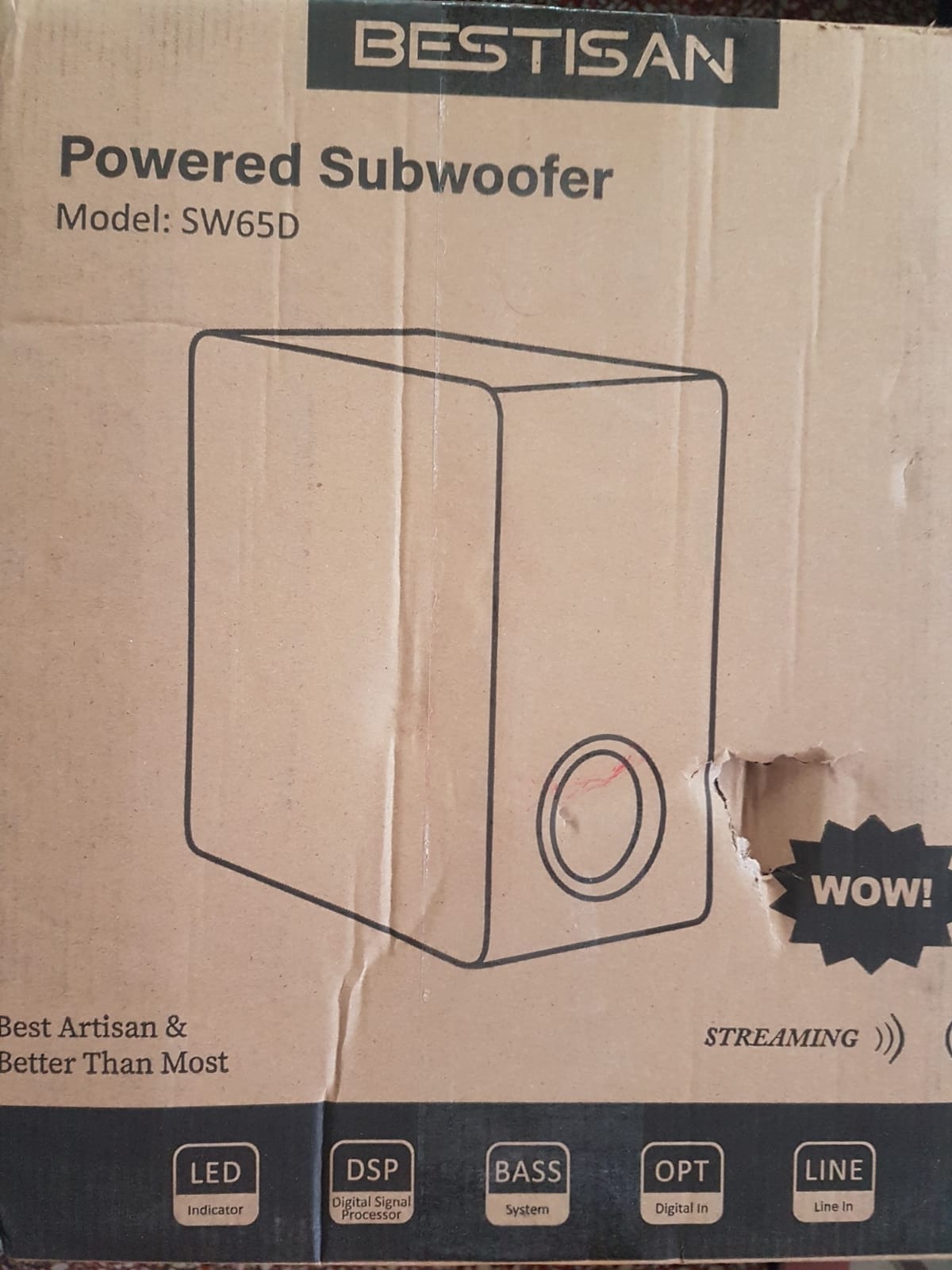 Bestisan Powered Subwoofer Home Audio, Small Subwoofer for Receiver customer photo 2