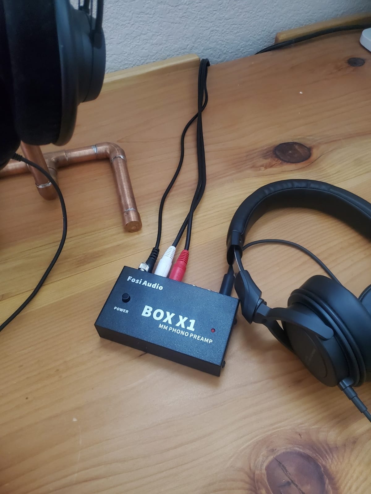 Fosi Audio Box X1 Phono Preamp for MM Turntable Mini Stereo Audio Hi-Fi Phonograph/Record Player Preamplifier with 3.5MM Headphone and RCA Output with DC 12V Power Supply customer photo 1