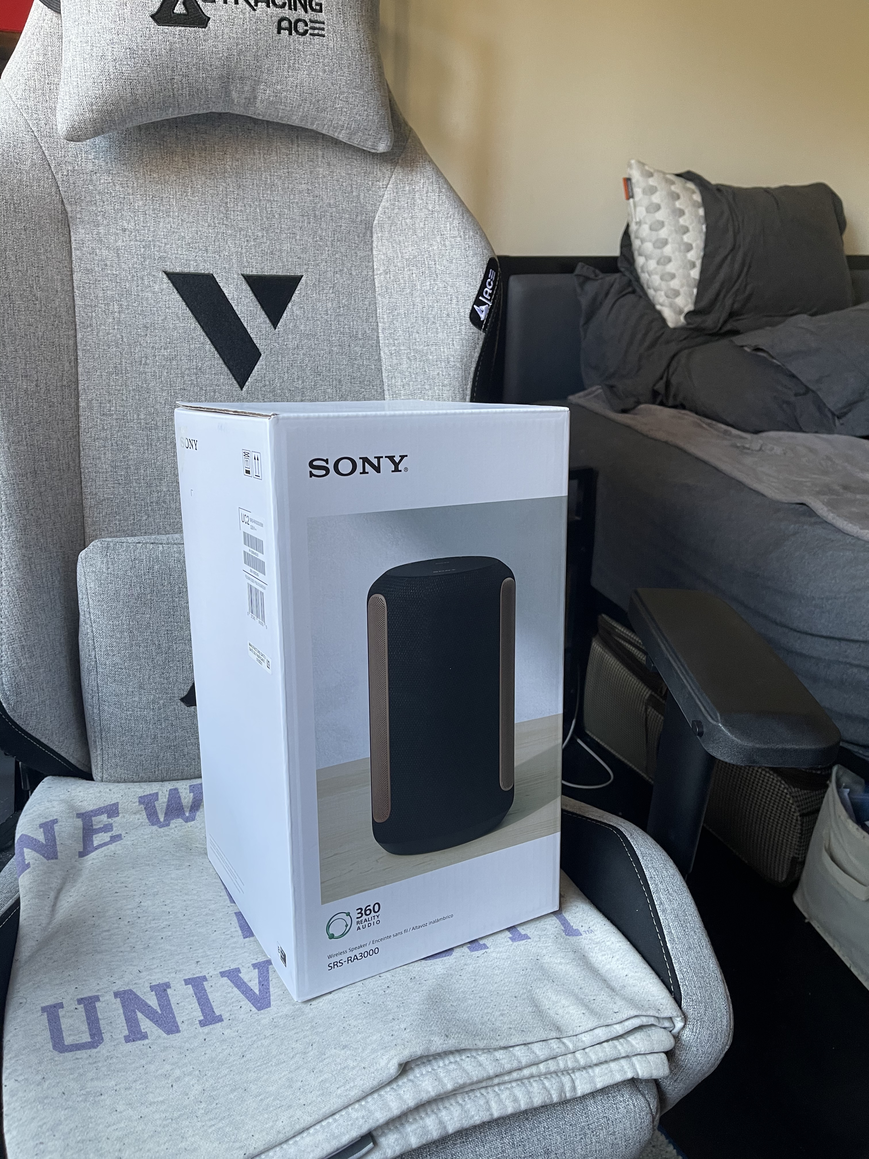 SRS-RA3000 360 Reality Audio Wi-Fi / Bluetooth Wireless Speaker, Works with Alexa and Google Assistant, Light Gray customer photo 2