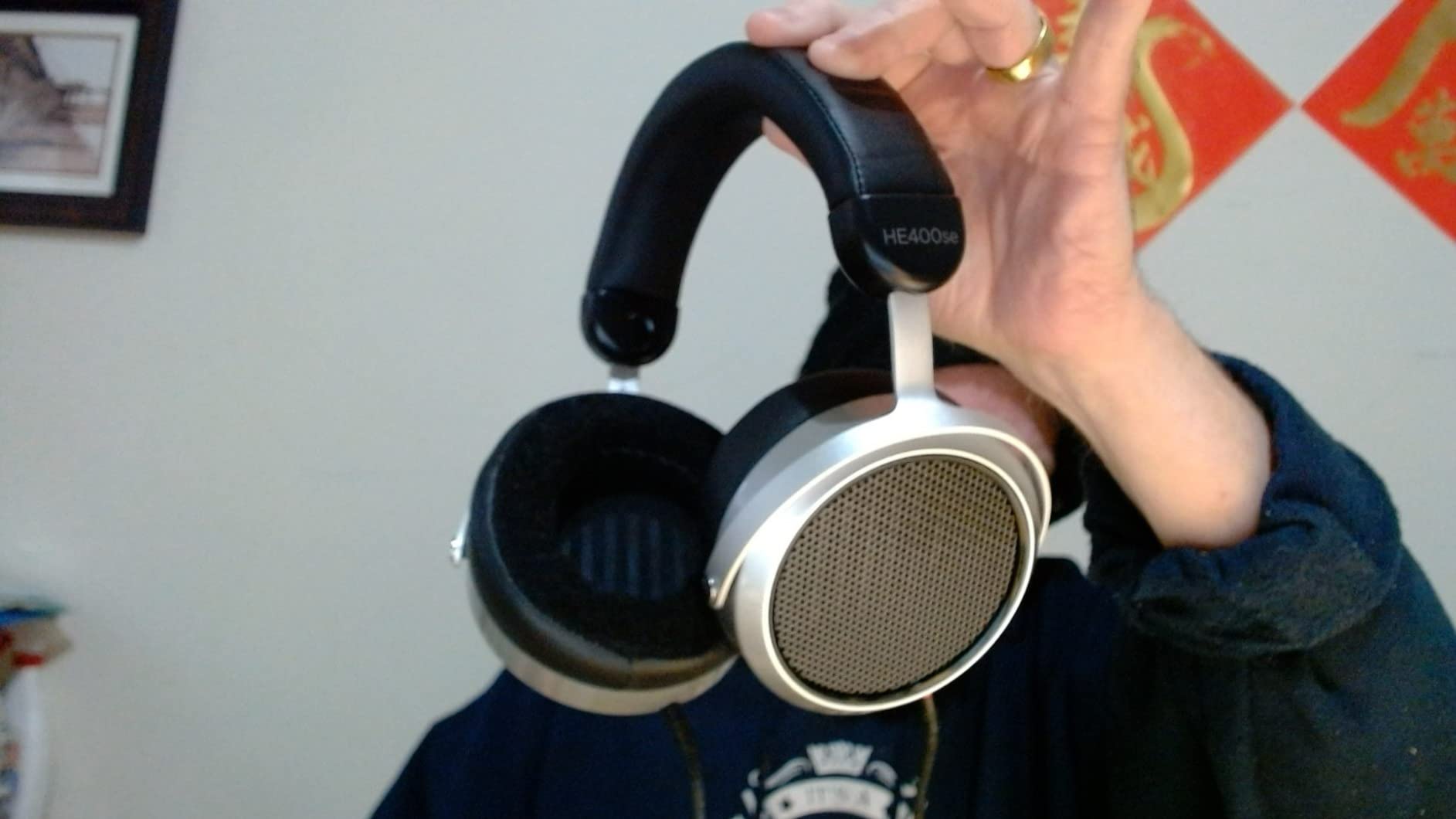 HIFIMAN HE400SE Stealth Magnets Version Over-Ear Open-Back Full-Size Planar Magnetic Wired Headphones for Audiophiles/Studio, Great-Sounding, Stereo, High Sensitivity, Comfortable, Sliver customer photo 1
