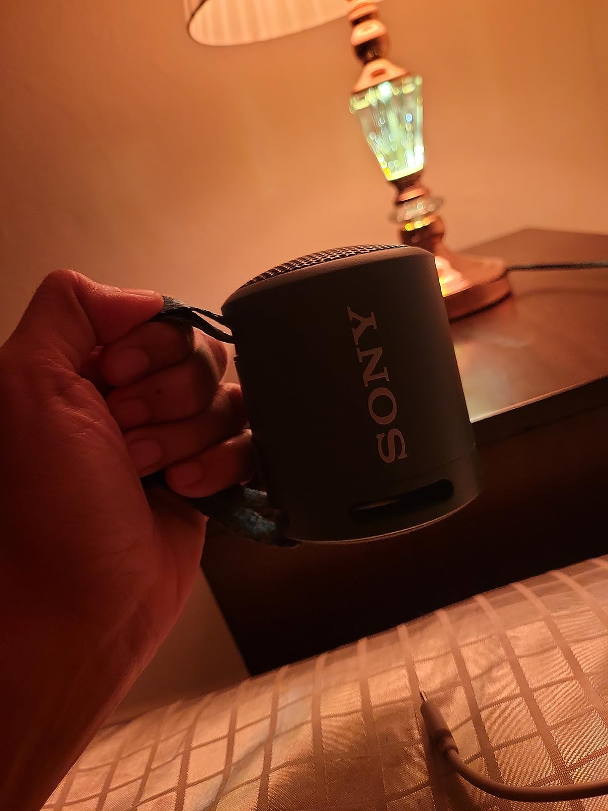 Sony SRS-XB13 EXTRA BASS Wireless Bluetooth Portable Lightweight Compact Travel Speaker, IP67 Waterproof & Durable, 16 Hour Battery, USB Type-C, Removable Strap & Speakerphone, Light Blue customer photo 1