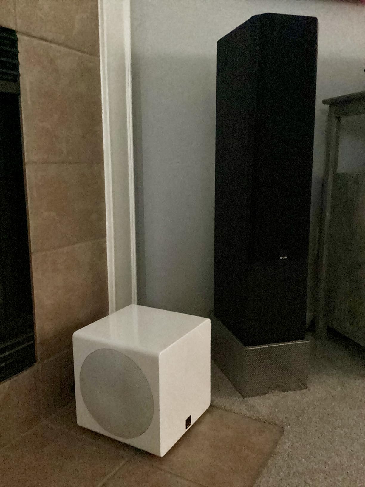 SVS 3000 Micro Subwoofer (Piano Gloss White) | Active Dual 8-in Drivers, 800 Watt RMS, Sealed Cabinet customer photo 1