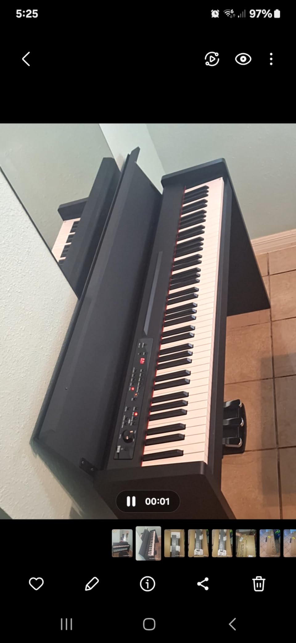 Korg, LP-380U Digital Home Piano with 88-Key Fully Weighted Keyboard, Built-in Speakers, Furniture Stand, and 3-Pedal Unit (LP-380-BK-U) customer photo 1