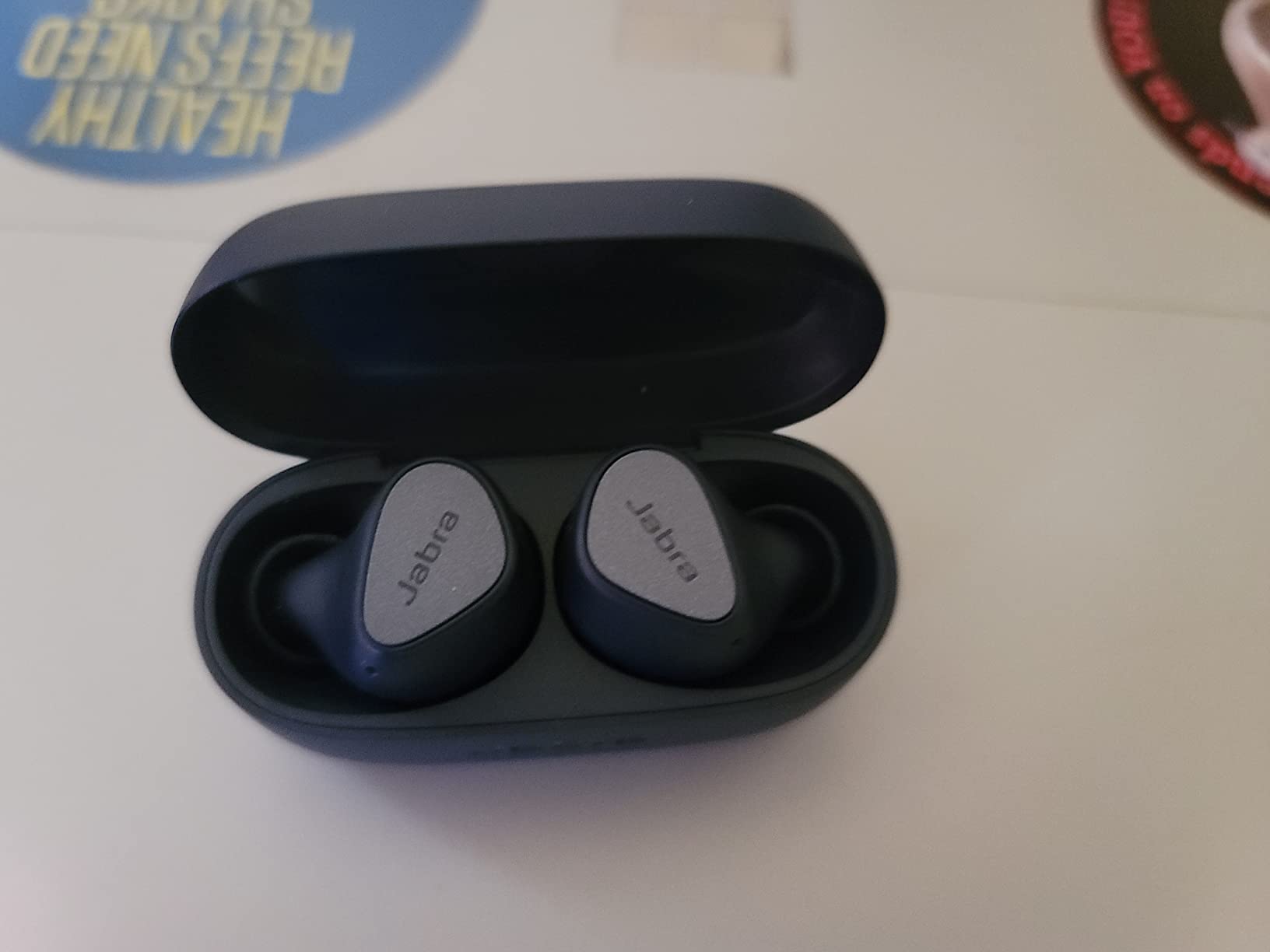 Elite 3 in Ear Wireless Bluetooth Earbuds - Noise Isolating True Wireless Buds with 4 Built-in Microphones for Clear Calls, Rich Bass, Customizable Sound, and Mono Mode - Navy customer photo 1