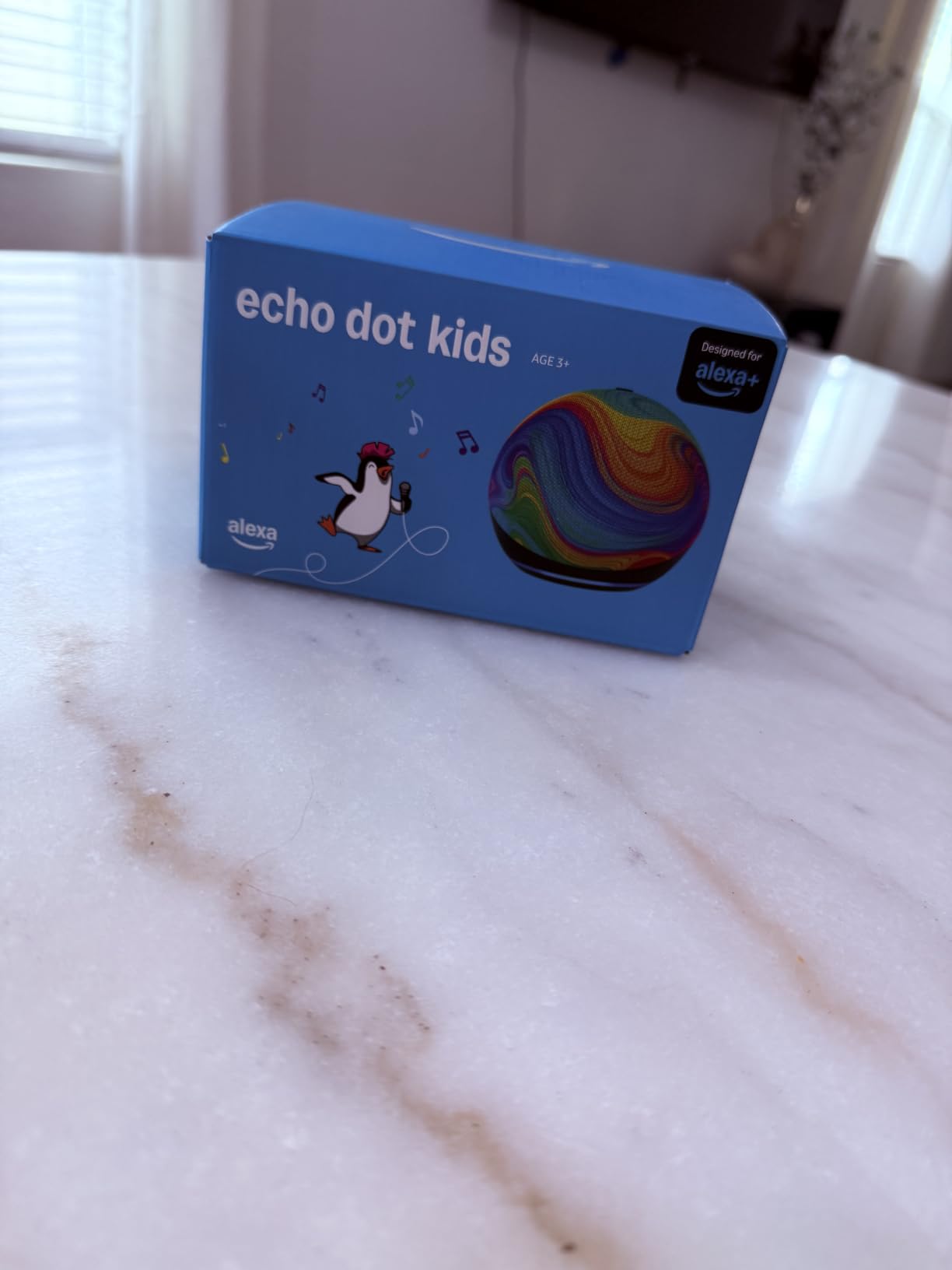 Echo Dot Kids (newest model), Smart speaker to enjoy age-appropriate audiobooks, sleep routines and Alexa+ experiences to create and learn, Owl design customer photo 2