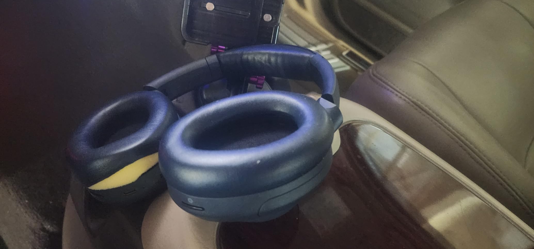 Alpha Noise Cancelling Bluetooth Headphones, Midnight Blue | 40mm Ironless Driver, Deep Bass Customize EQs, 35Hr Play, Comfort Fit, 5.1, Hi-Res Wireless Headphone customer photo 2