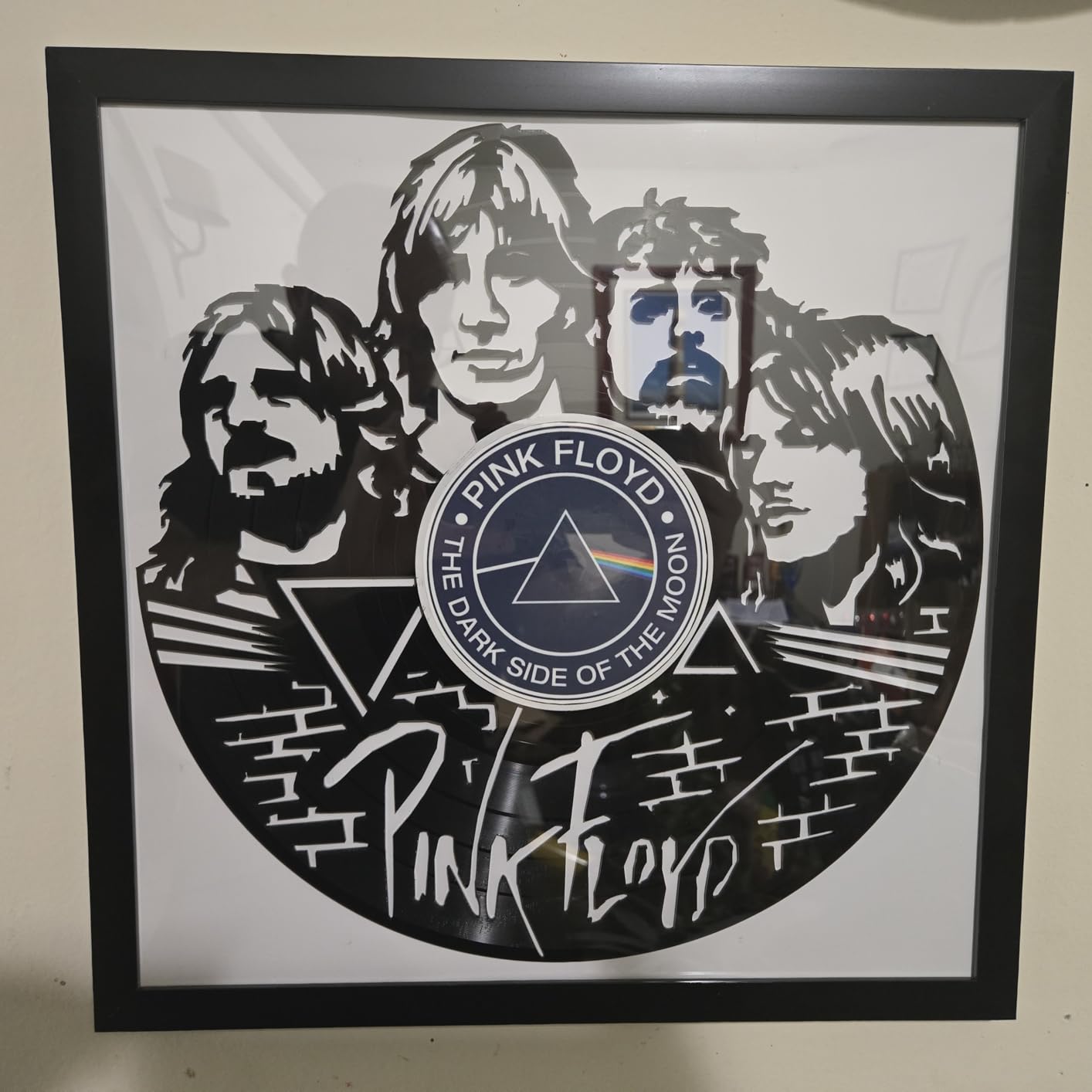 eletecpro Vinyl Record Frame, 12.5x12.5, Black, 4 Pack | Fits 12x12 LP and Album Cover, Easy Wall Mount, Acrylic Cover customer photo 1