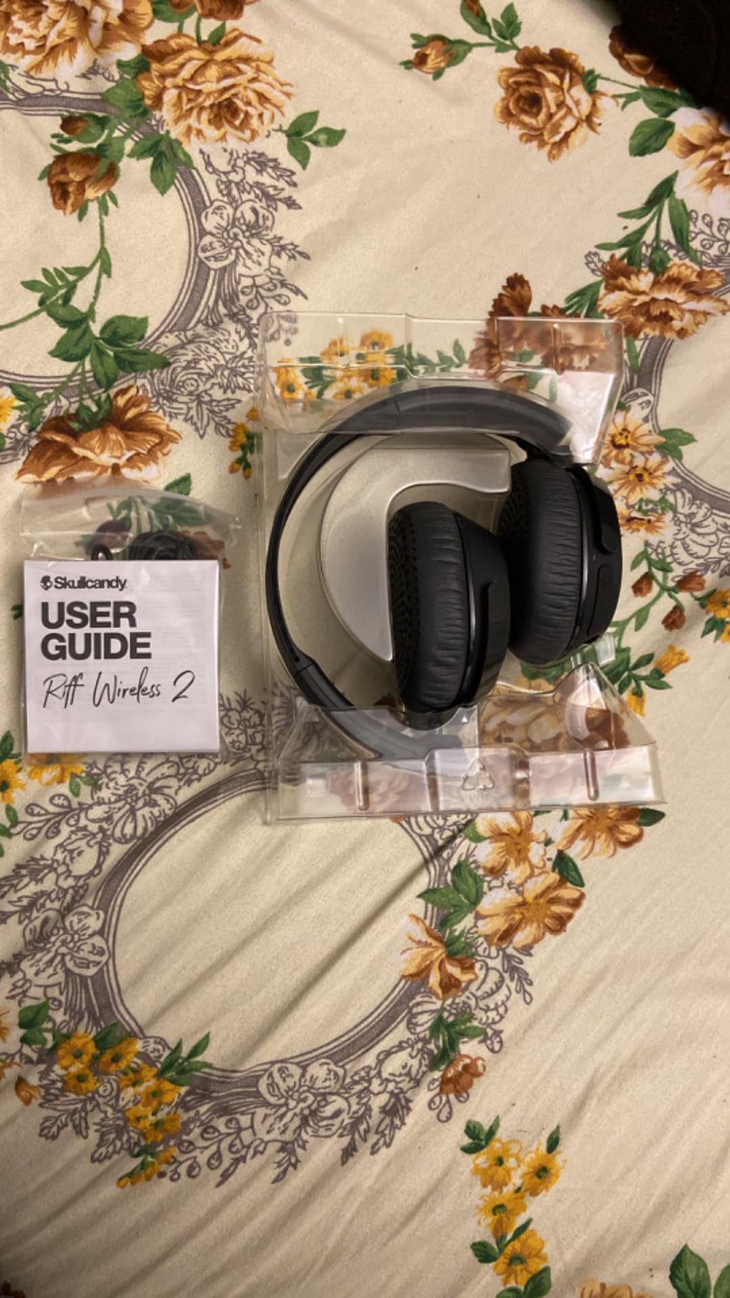 Riff Wireless 2 On-Ear Bluetooth Headphones - True Black | 34 Hours Battery, Foldable Lightweight Design, Convenient for Travel with Included 3.5mm AUX Cable, Microphone, Comfortable customer photo 1