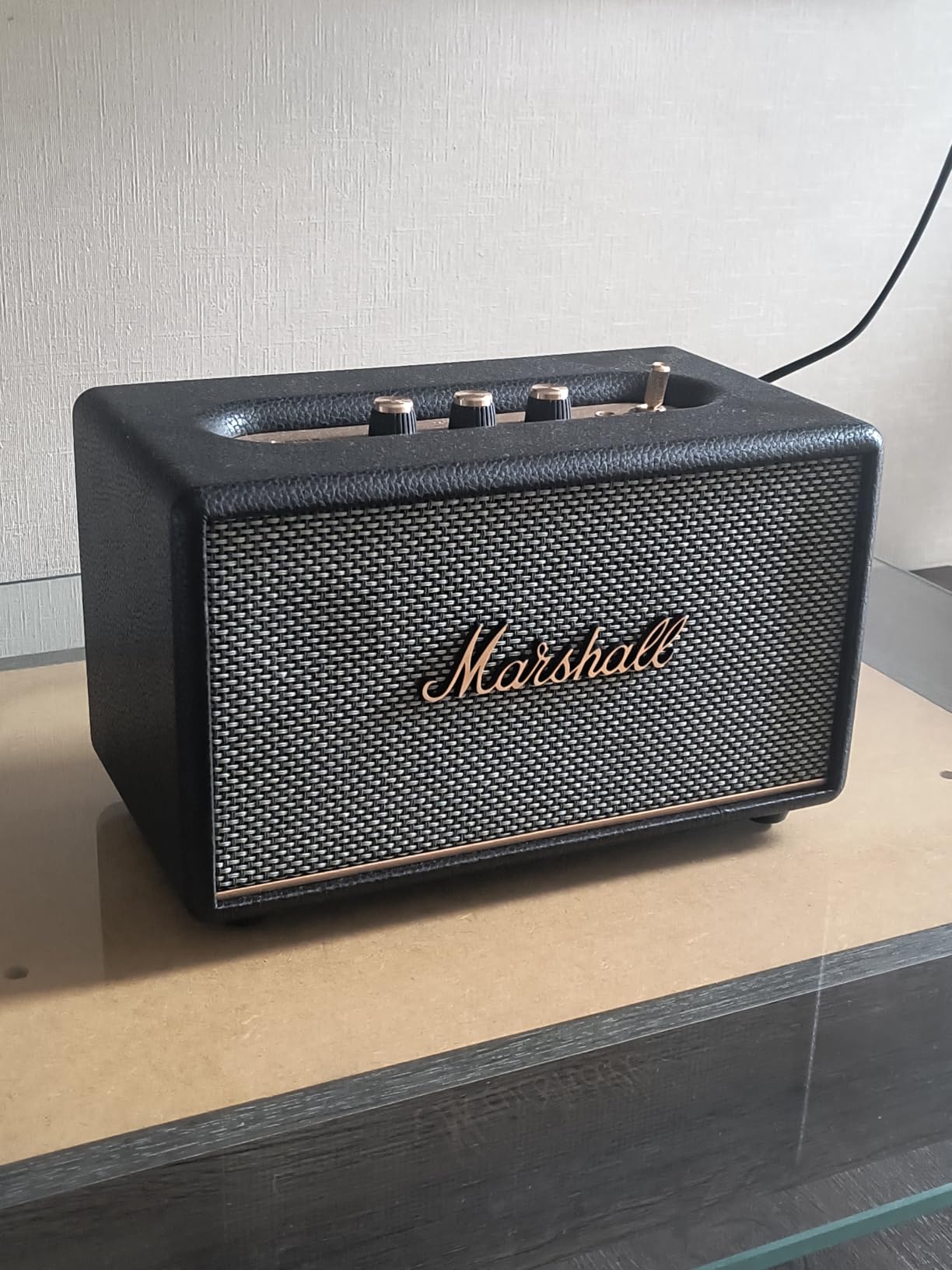 Marshall Acton III Bluetooth Home Speaker - Loud Stereo Sound with Bass and Treble Controls, Cream customer photo 2