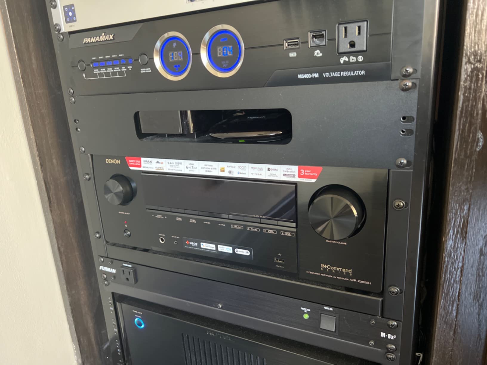 AVR-X3800H 9.4-Ch 8K UHD AVR Home Theater Stereo Receiver, 105W X 9 | Built-in Bluetooth Wi-Fi & HEOS Multi-Room Streaming Dolby Atmos DTS:X IMAX Enhanced & Auro 3D, Dolby Vision, HDMI 2.1 customer photo 1