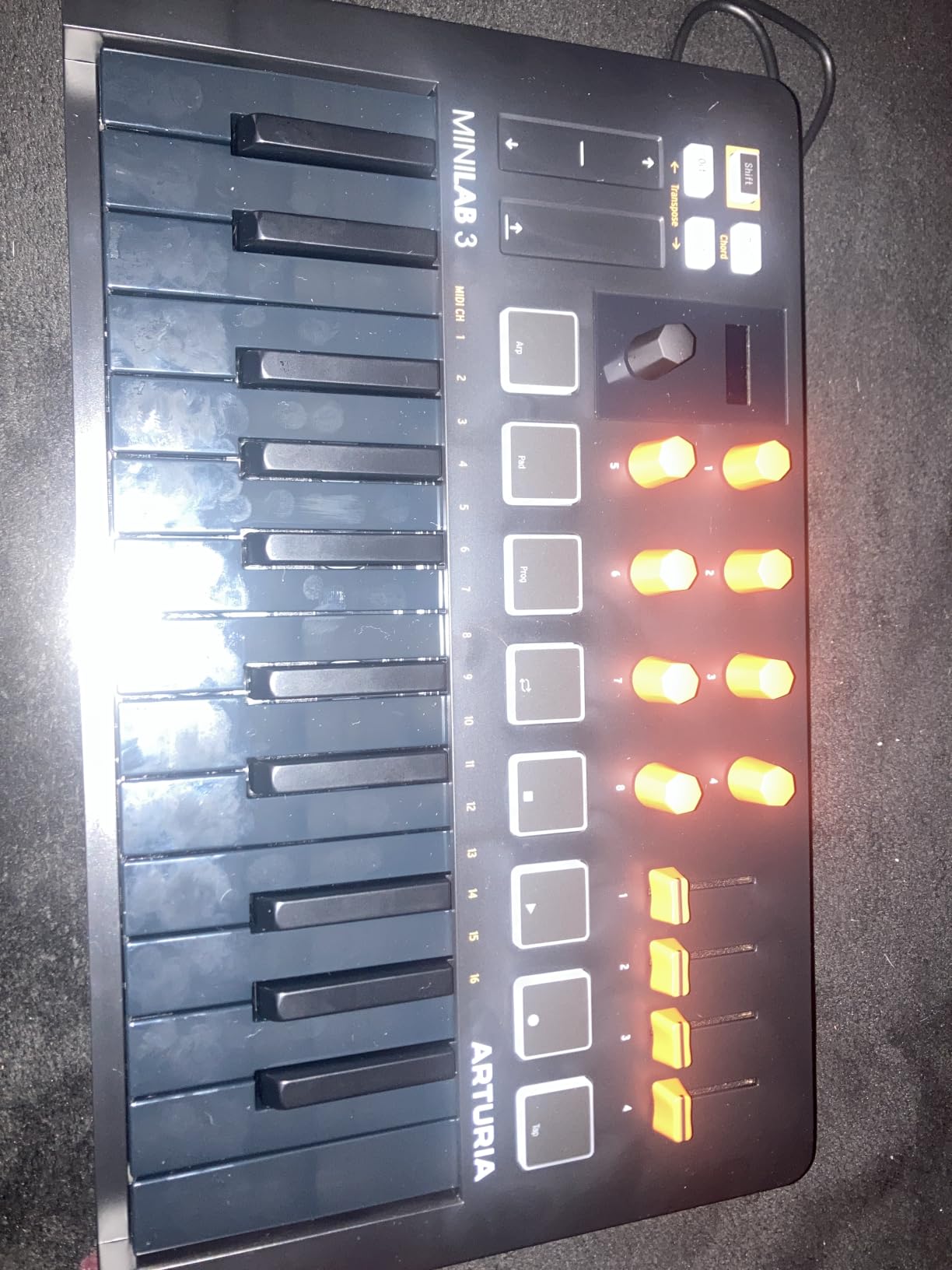 Arturia MiniLab 3 Universal MIDI Controller, White customer photo 2