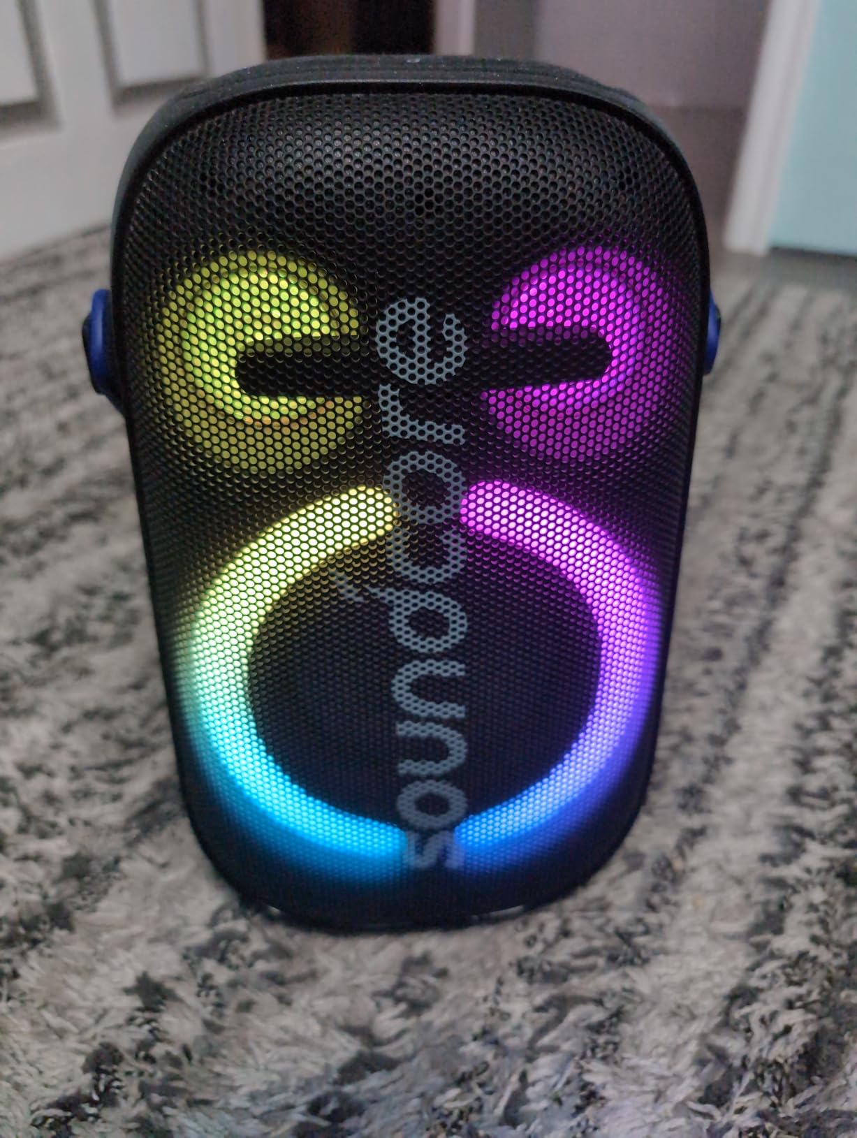 Soundcore Anker Rave Neo 2 Portable Speaker with 80W Stereo Sound, PartyCast 2.0, Light Show, IPX7 Waterproof (Floats on Water) 18H Playtime, Customizable EQ & Bass Up for Party, Tailgating, Backyard customer photo 1
